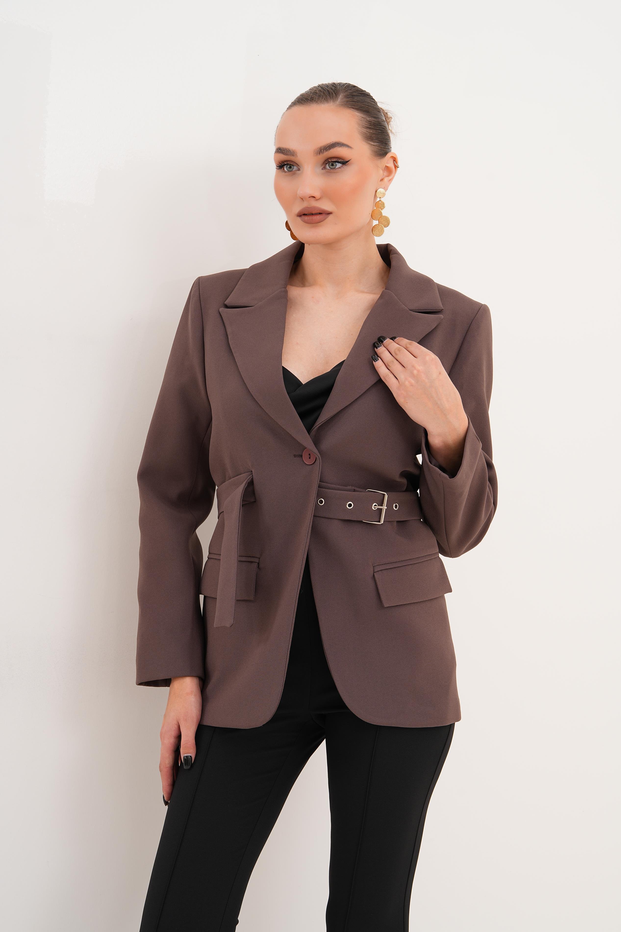 Kemerli Blazer Ceket