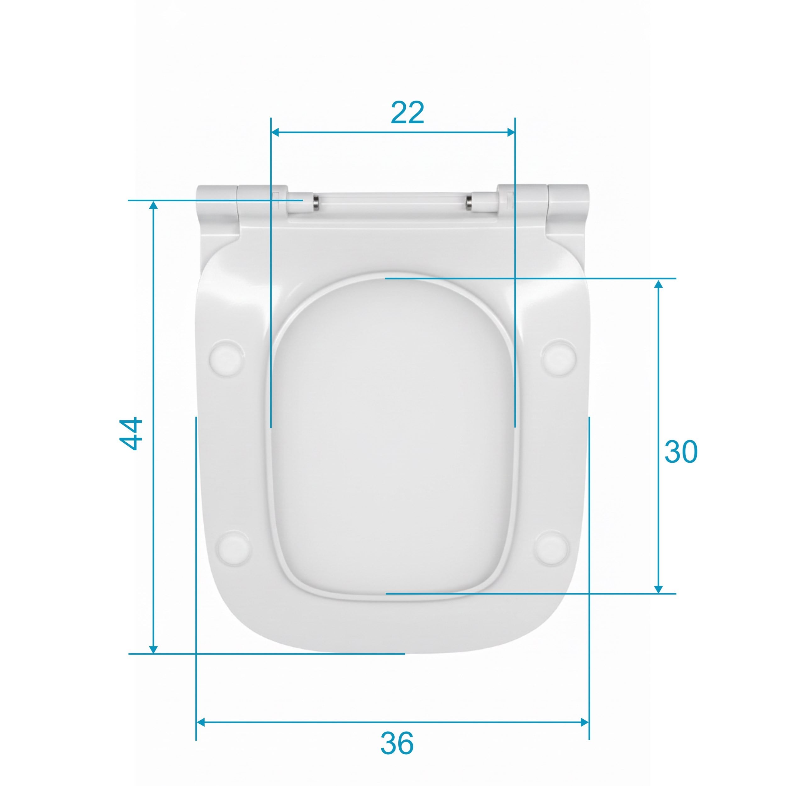  i.life B Klozet Kapağı-White-Thin-Yavaş Kapanan | T500301