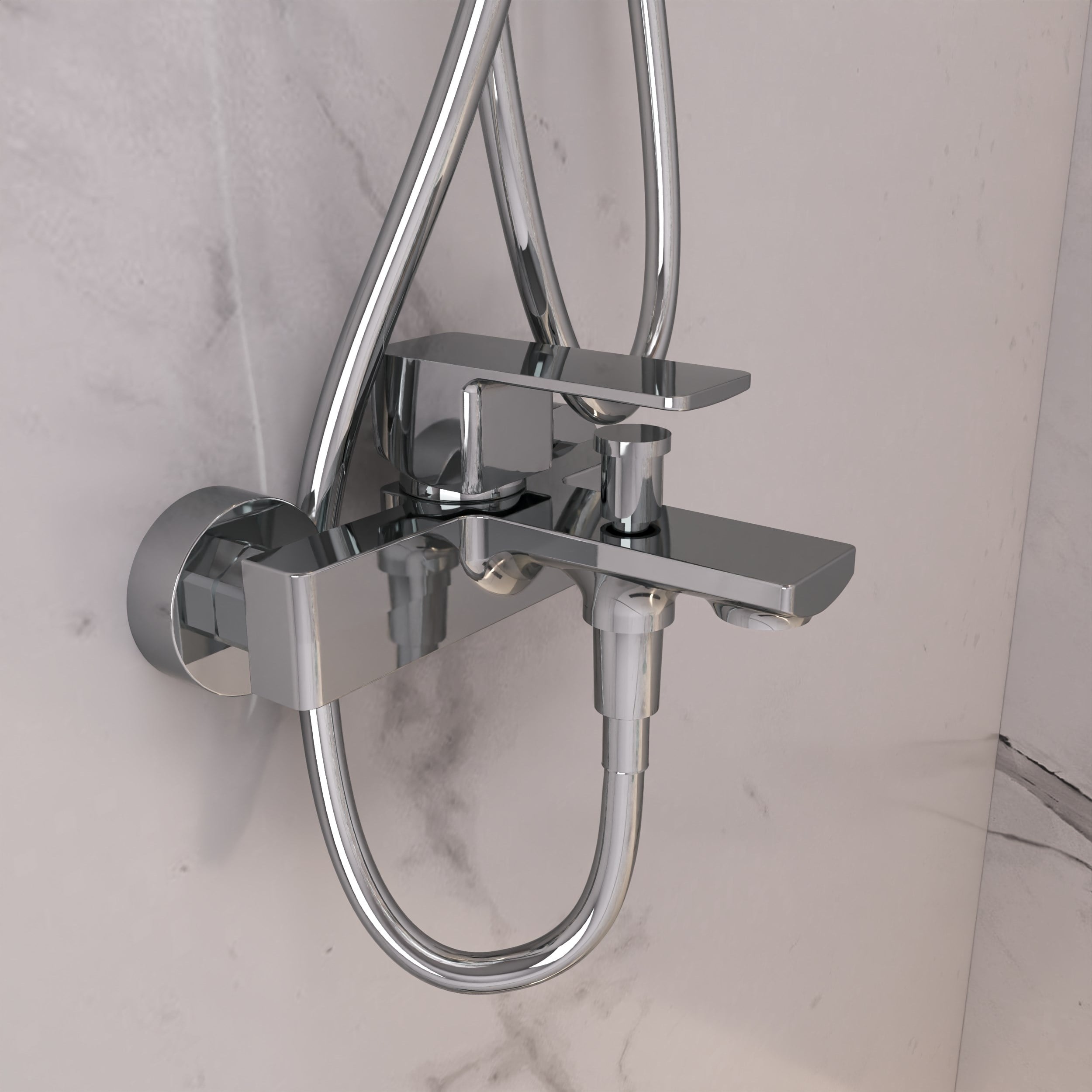 Adell Bloc Banyo Bataryası -Parlak Krom | 15940501