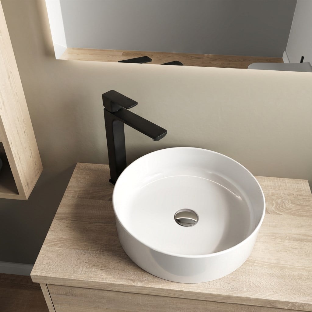Adell Bloc Uzun Lavabo Bataryası -Mat Siyah-159401524