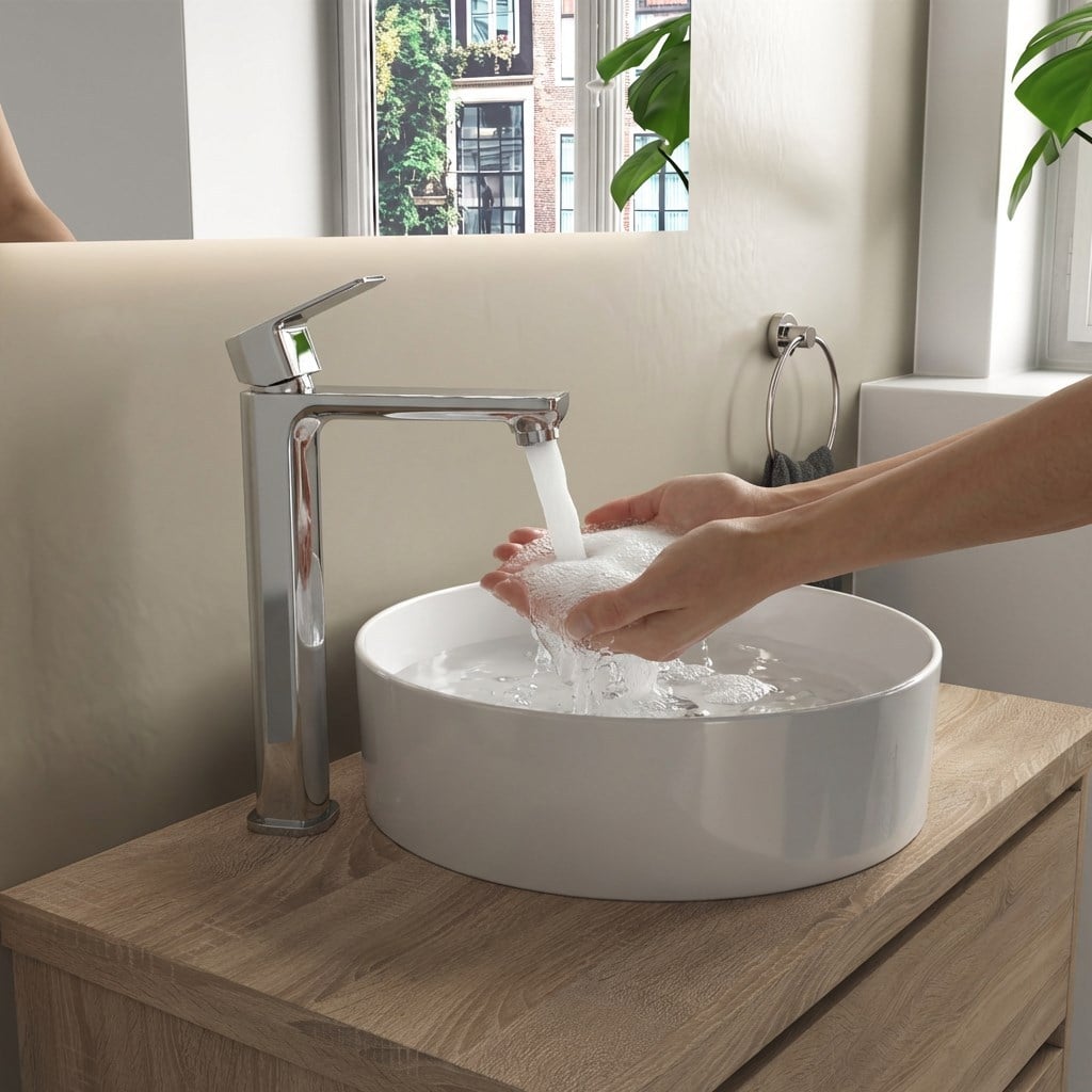 Adell Bloc Uzun Lavabo Bataryası -Parlak Krom-15940151