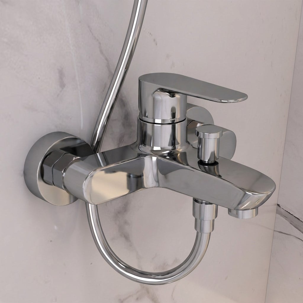 Adell Lea  Banyo  Bataryası -Parlak Krom-15920501