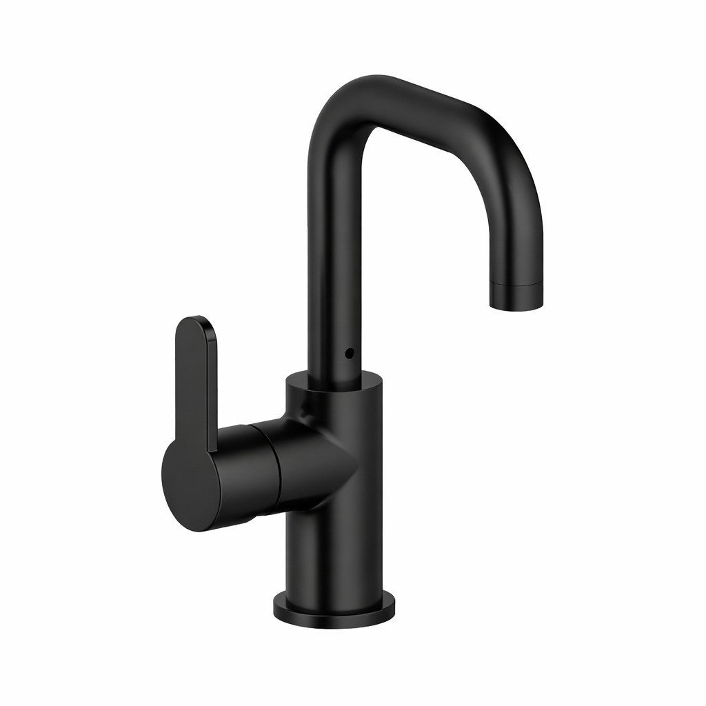 Adell Lento Kuğu Lavabo Bataryası -Mat Siyah-154922324