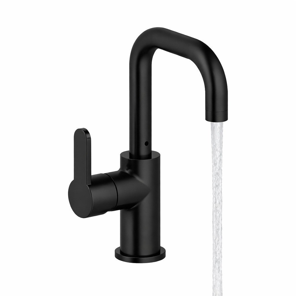 Adell Lento Kuğu Lavabo Bataryası -Mat Siyah-154922324