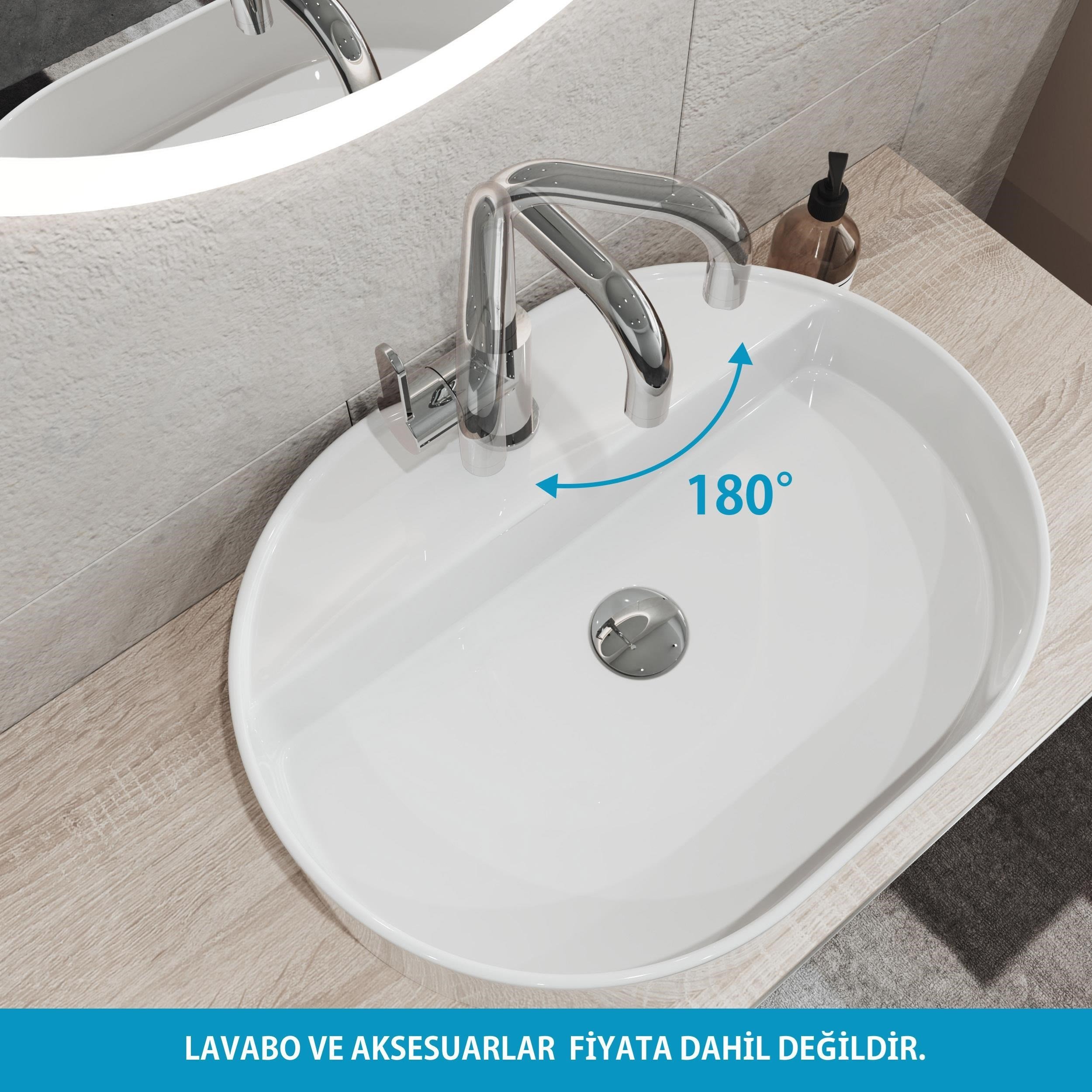 Adell Lento Kuğu Lavabo Bataryası - Parlak Krom 3/8 | 15492231