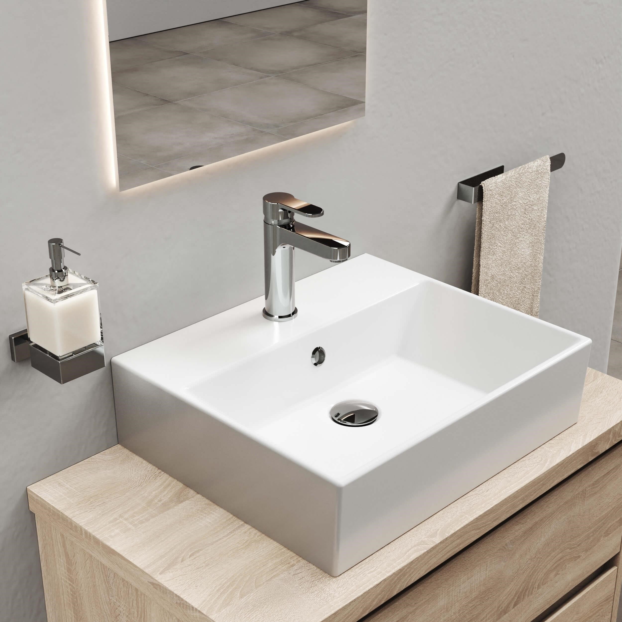 Adell Lento Lavabo Bataryası - Medium - Parlak Krom | 15490171