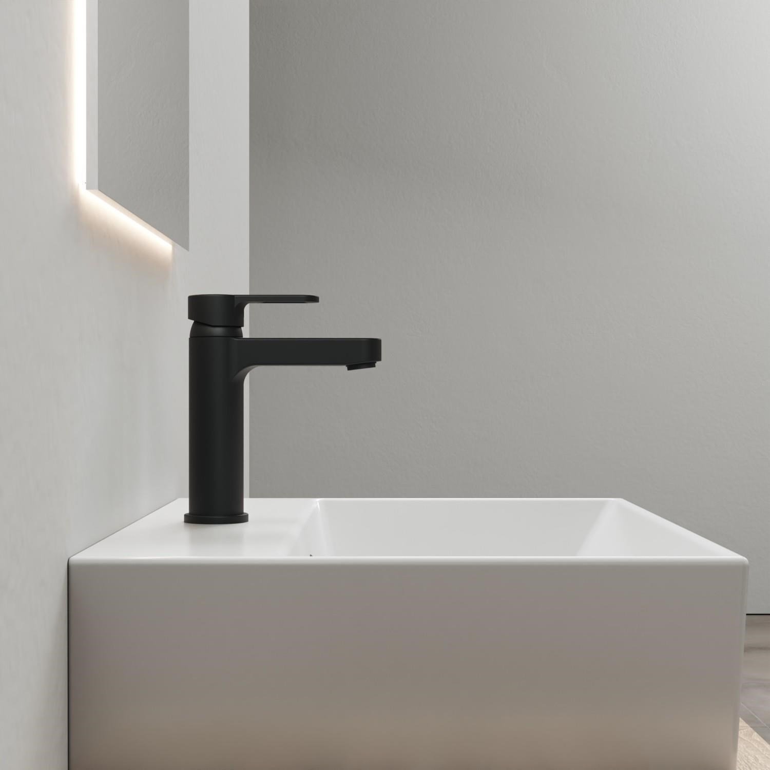 Adell Lento Lavabo Bataryası - Regular - Mat Siyah | 154901024