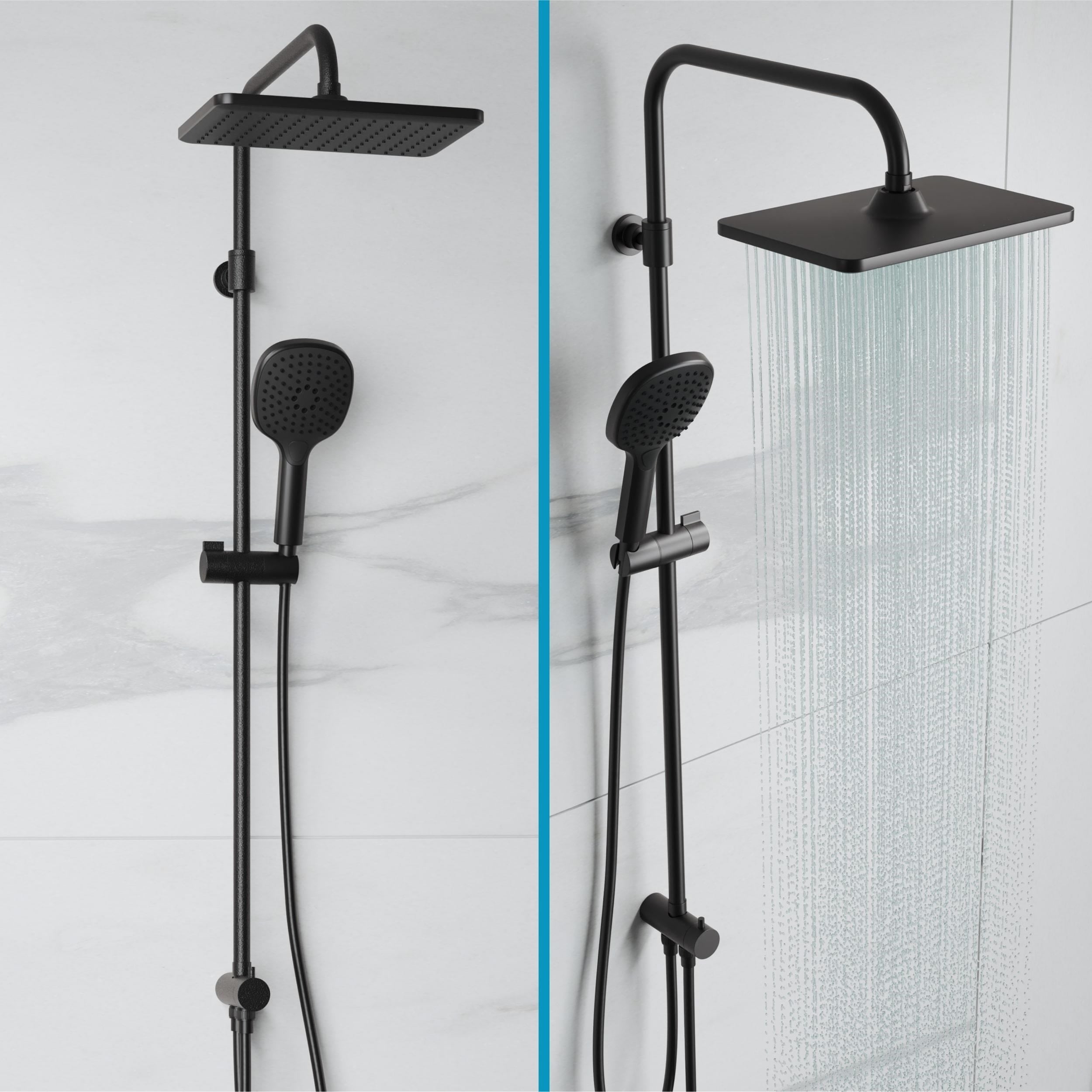 Adell Mode S Rain Duş Sistemi – Mat Siyah | 157801924