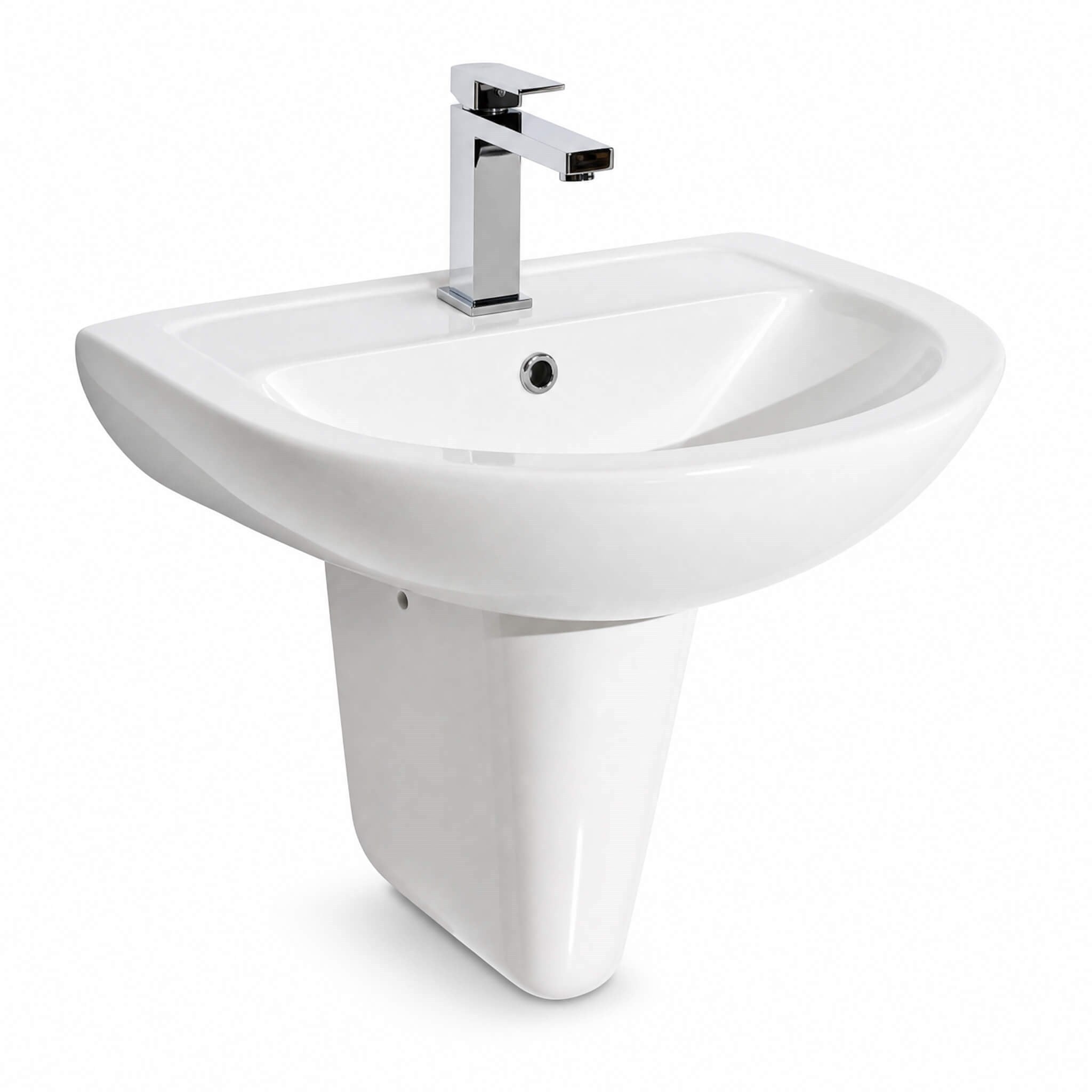 Alvit Lavabo Yarım Ayak  – Parlak Beyaz | 70IN31001
