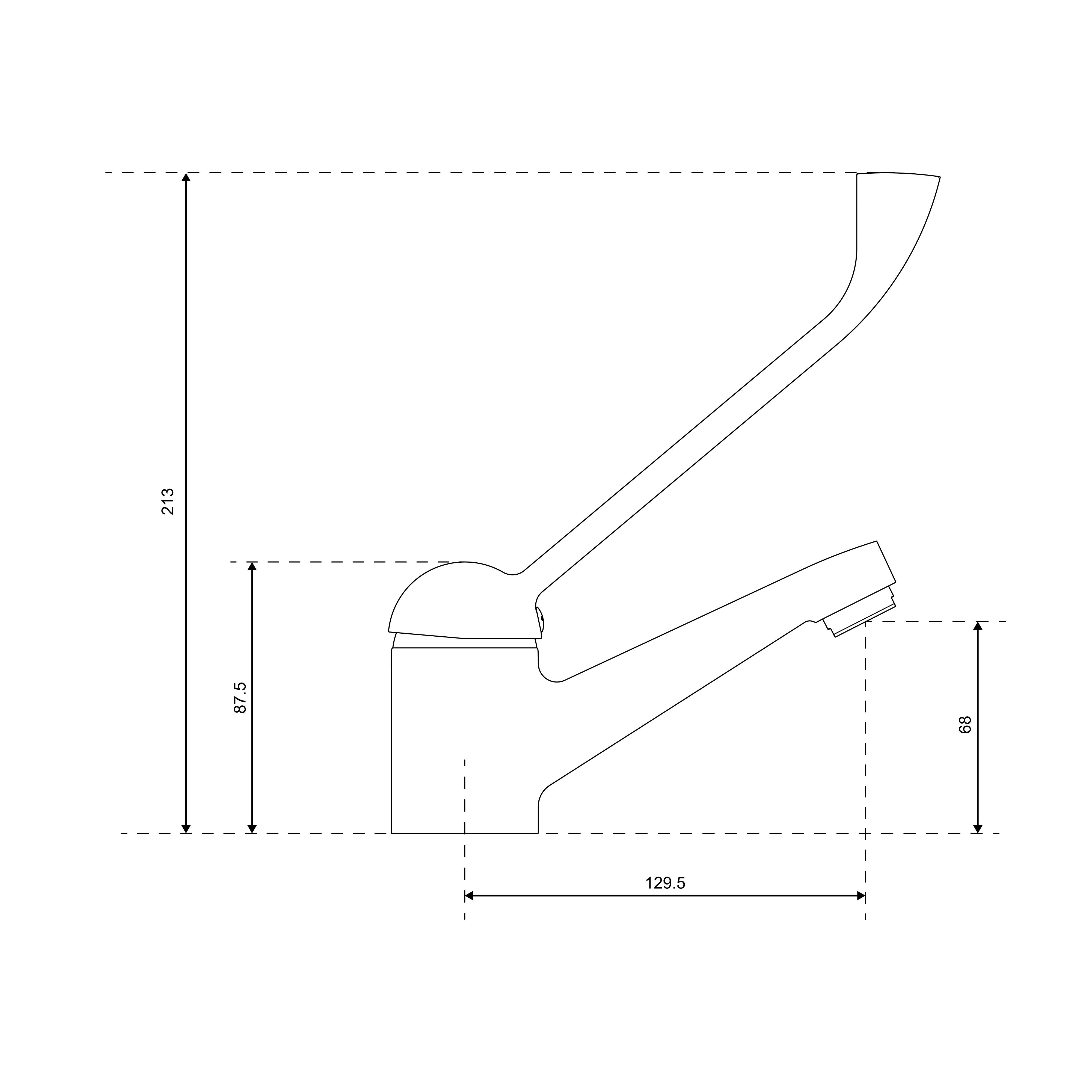 Aqua Bagno Basic  Bedensel Engelli Lavabo Bataryası