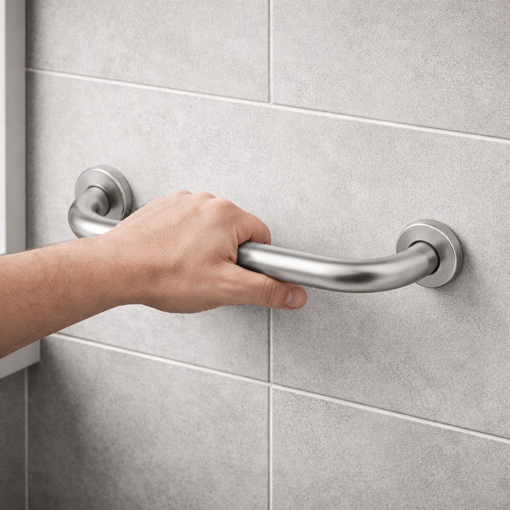 Aqua Bagno Basic Tutunma Barı 50 cm Paslanmaz Çelik 32 mm Banyo Engelli Tutamağı