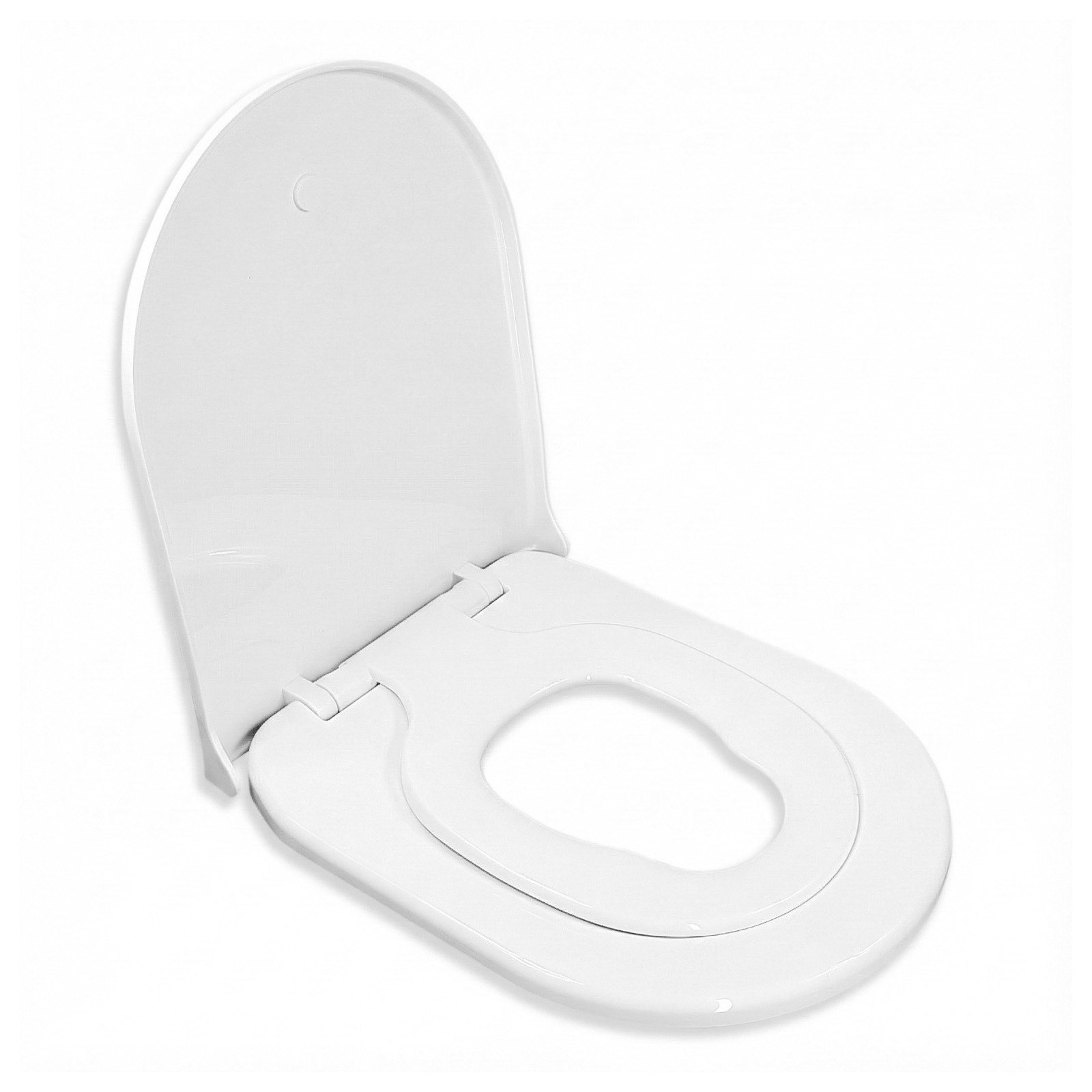 Aqua Bagno Junior D Çocuk Adaptörlü Klozet Kapağı Tak Çıkar Yavaş Kapanan Beyaz PP | 90.99.50.44