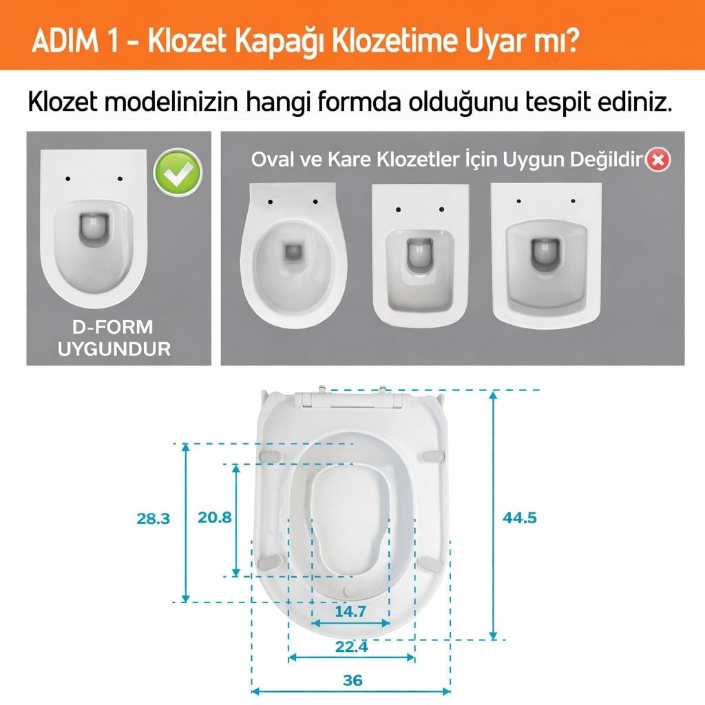 Aqua Bagno Junior D Çocuk Adaptörlü Klozet Kapağı Tak Çıkar Yavaş Kapanan Beyaz PP | 90.99.50.44