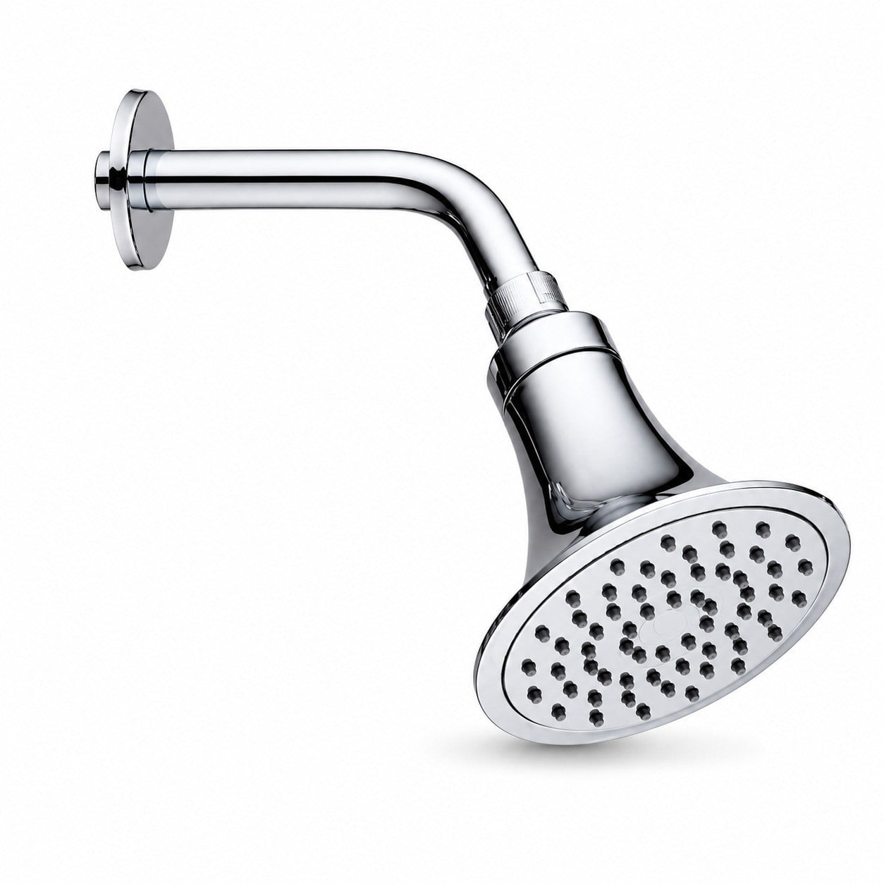 Aqua Bagno Largo Tepe Duş Başlığı 12,5 cm Duvar Tipi Duş Kolu Seti Krom | 80.03.04.01.01