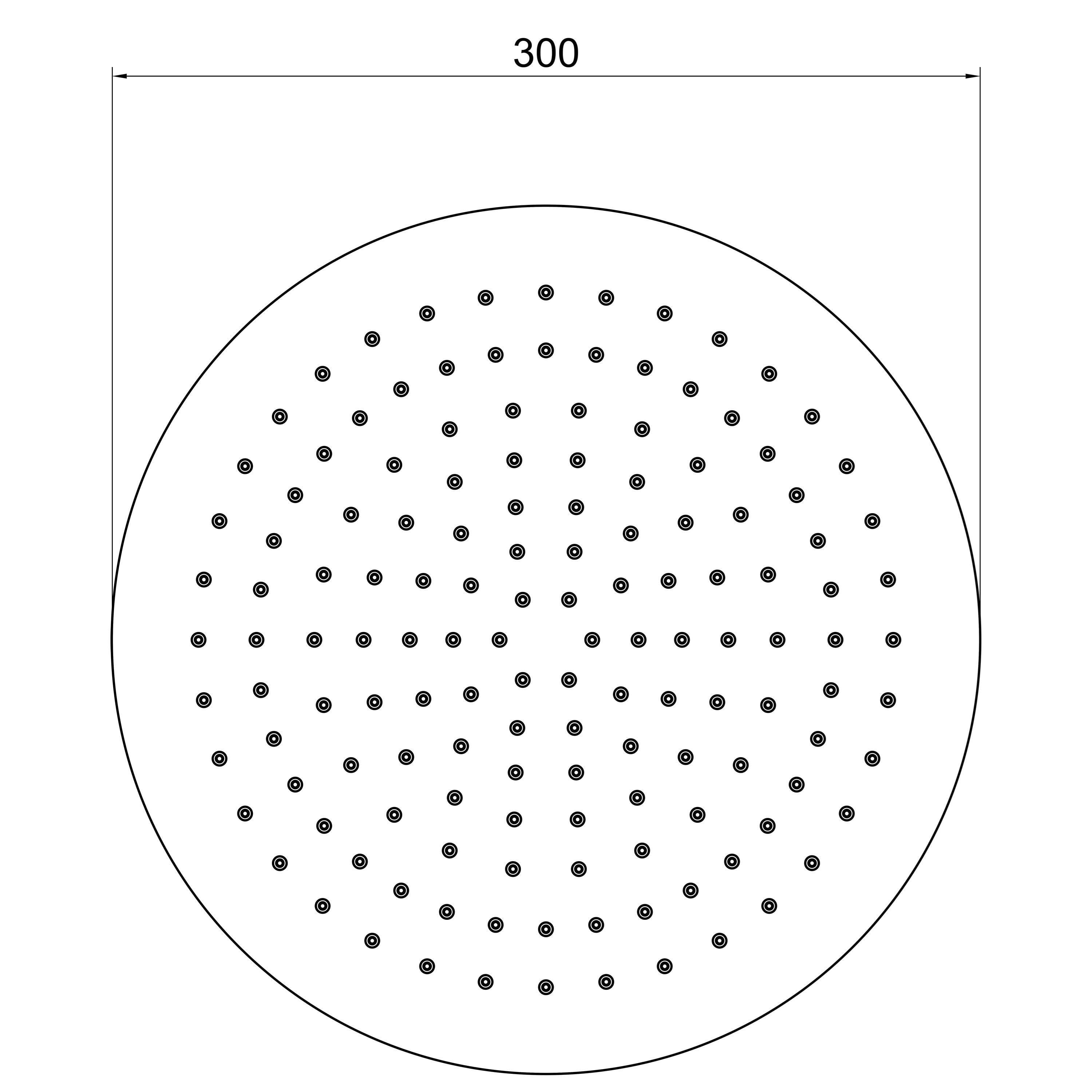 Aqua Bagno Largo Tepe Duşu, Paslanmaz Krom, 30x30 cm | 30.30.77.01.02