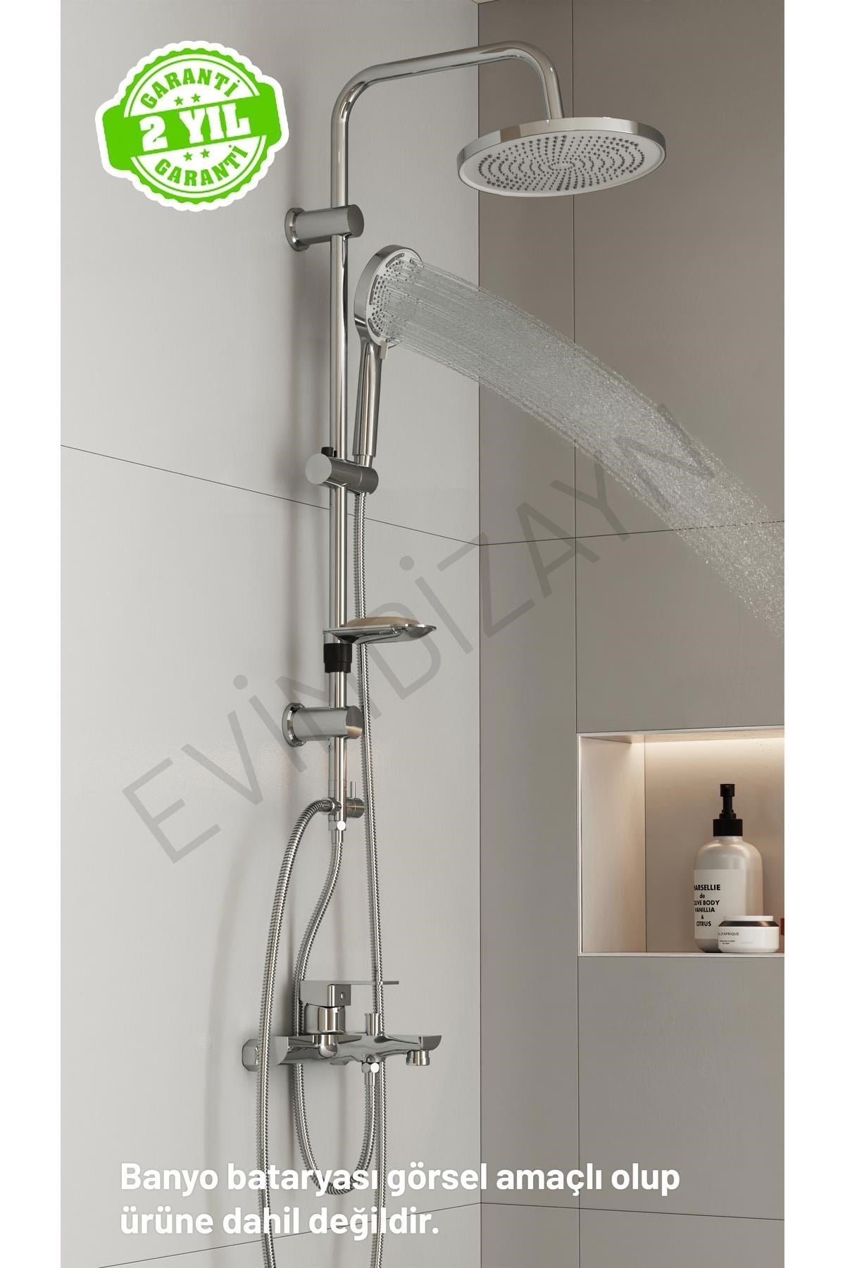 Aqua Bagno Largo - Tepe Robot Duşu Seti – Krom | 30.39.77.03.01