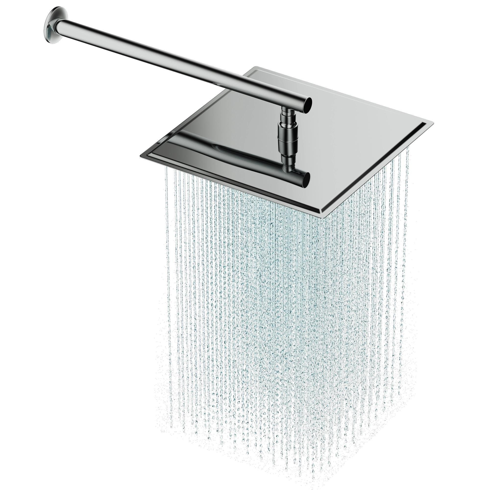 Aqua Bagno Mega Kare Tepe Duşu, Paslanmaz Krom, 30x30 cm | 30.30.77.01.06