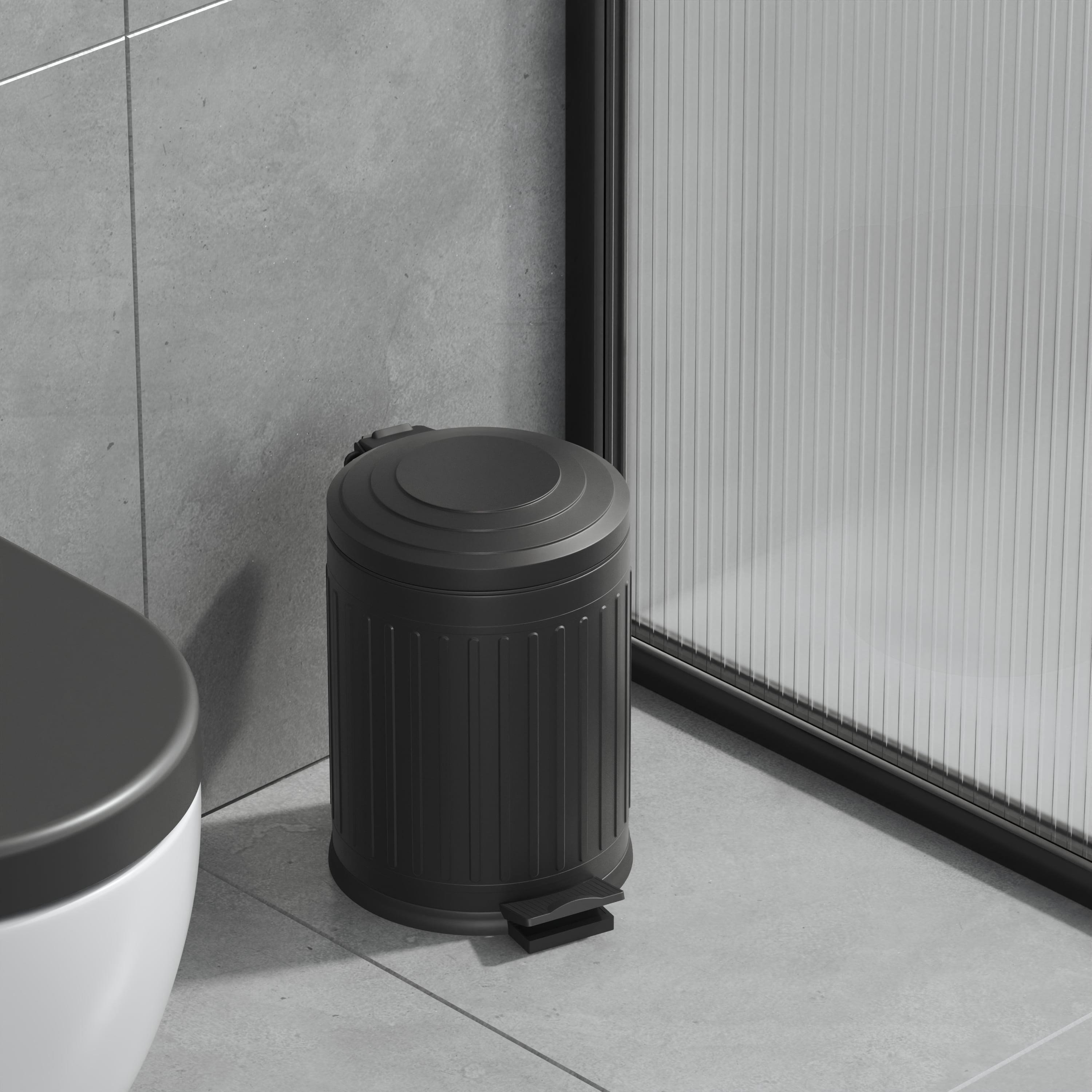Aqua Bagno Midas Çöp Kovası - Pedallı 5 lt, Mat Siyah | 35.22.57.01.03