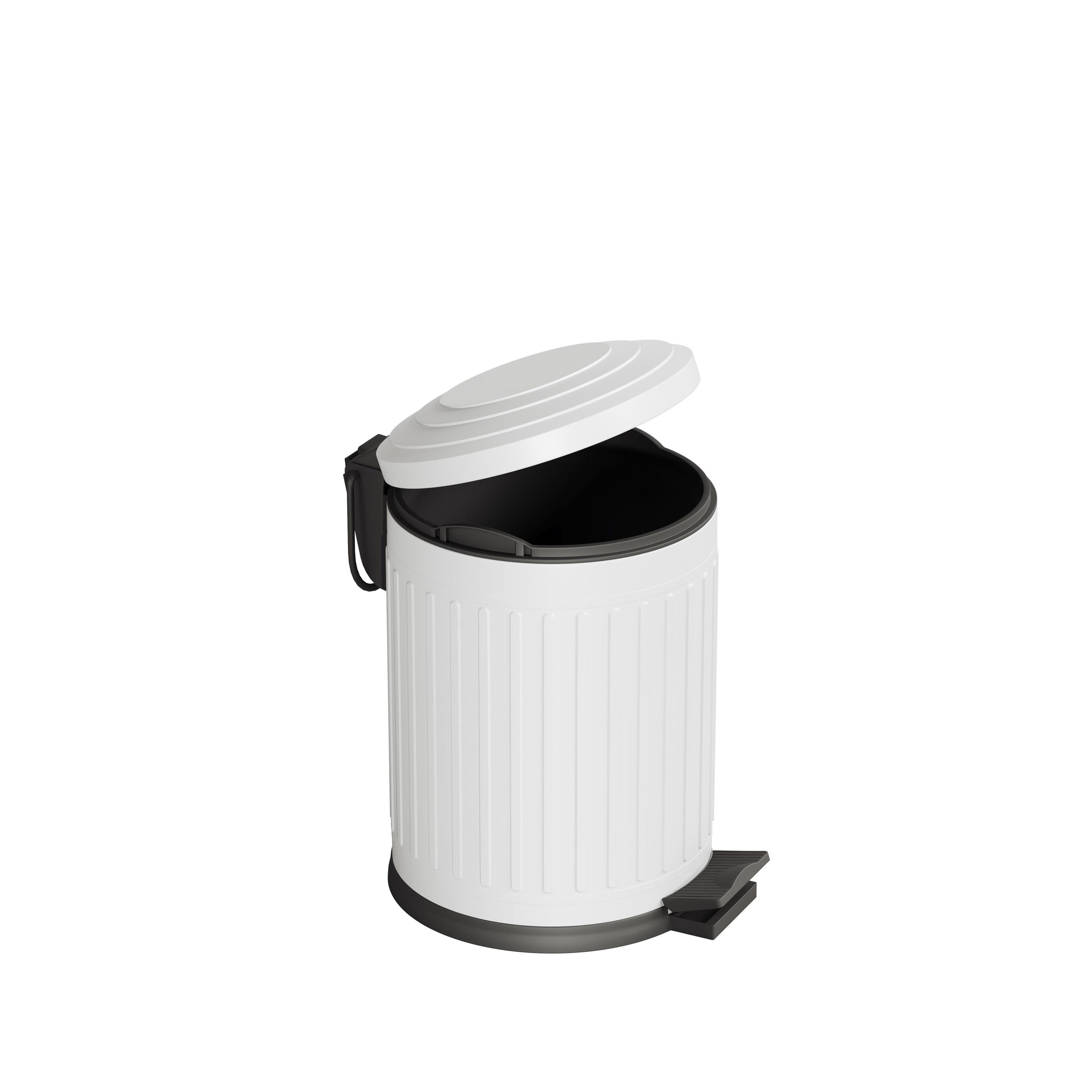 Aqua Bagno Midas  Çöp Kovası -Pedallı 5 lt. , Beyaz | 35.22.57.01.04