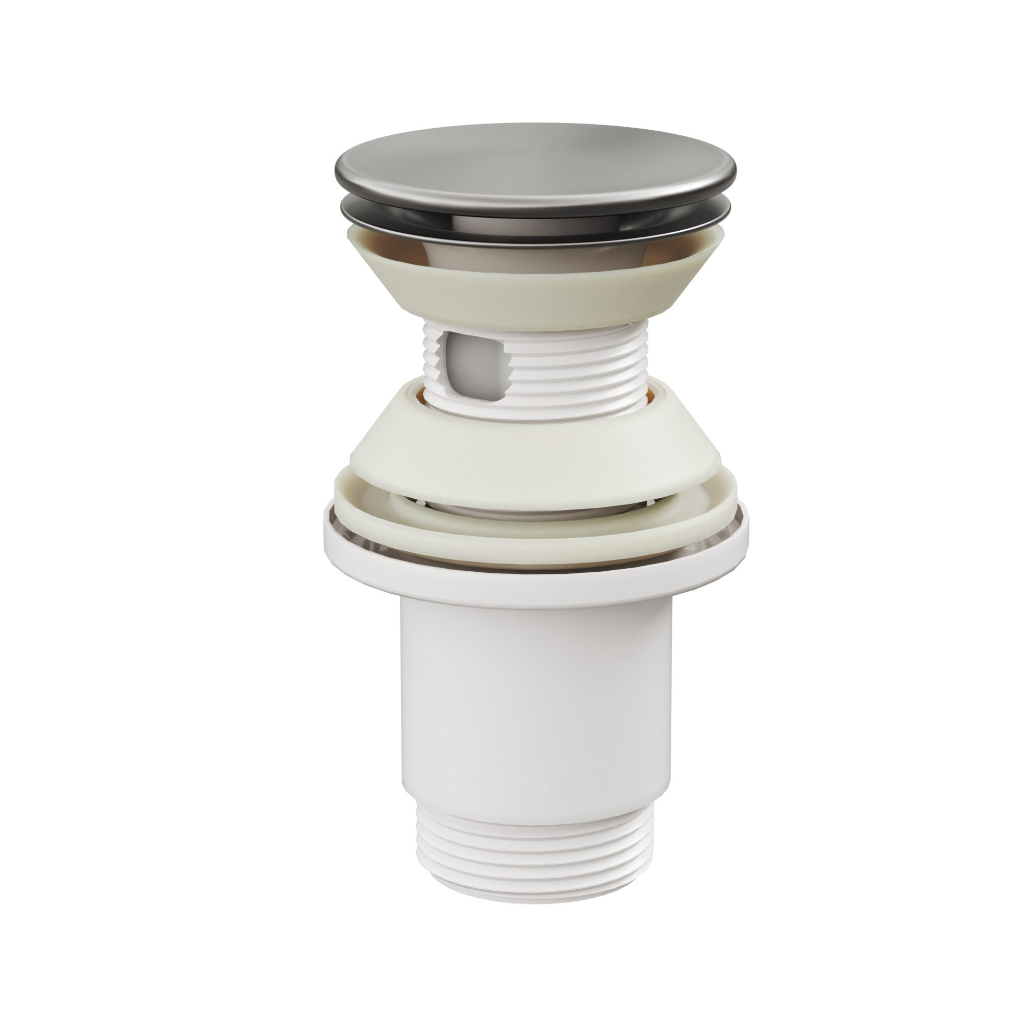 Aqua Bagno Smart Taşma Delikli Pop-up Sifon , Parlak Krom  Başlıklı ,  (1 -1/4) | 90.99.05.08.02