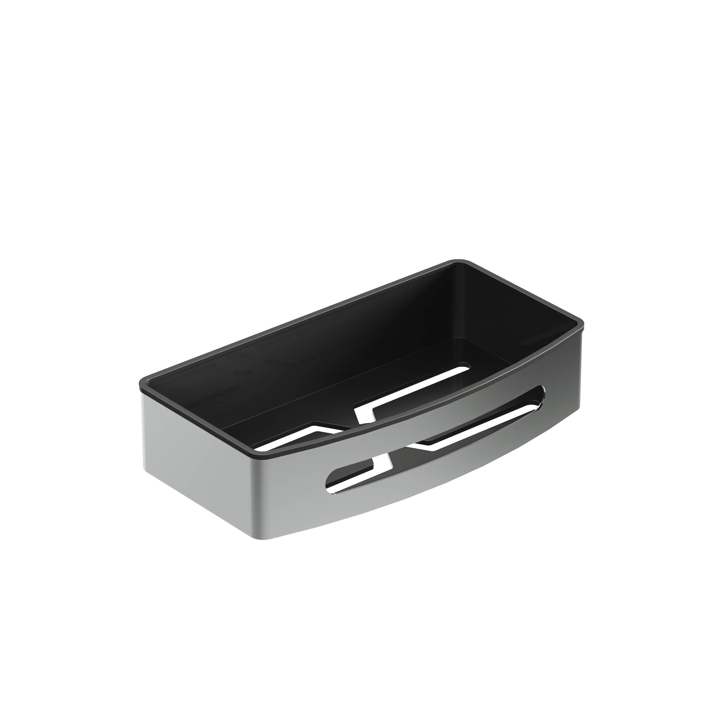 Aqua Bagno Smart Tekli Süngerlik 24x12,5 cm, Parlak Krom | 35.29.56.03.01