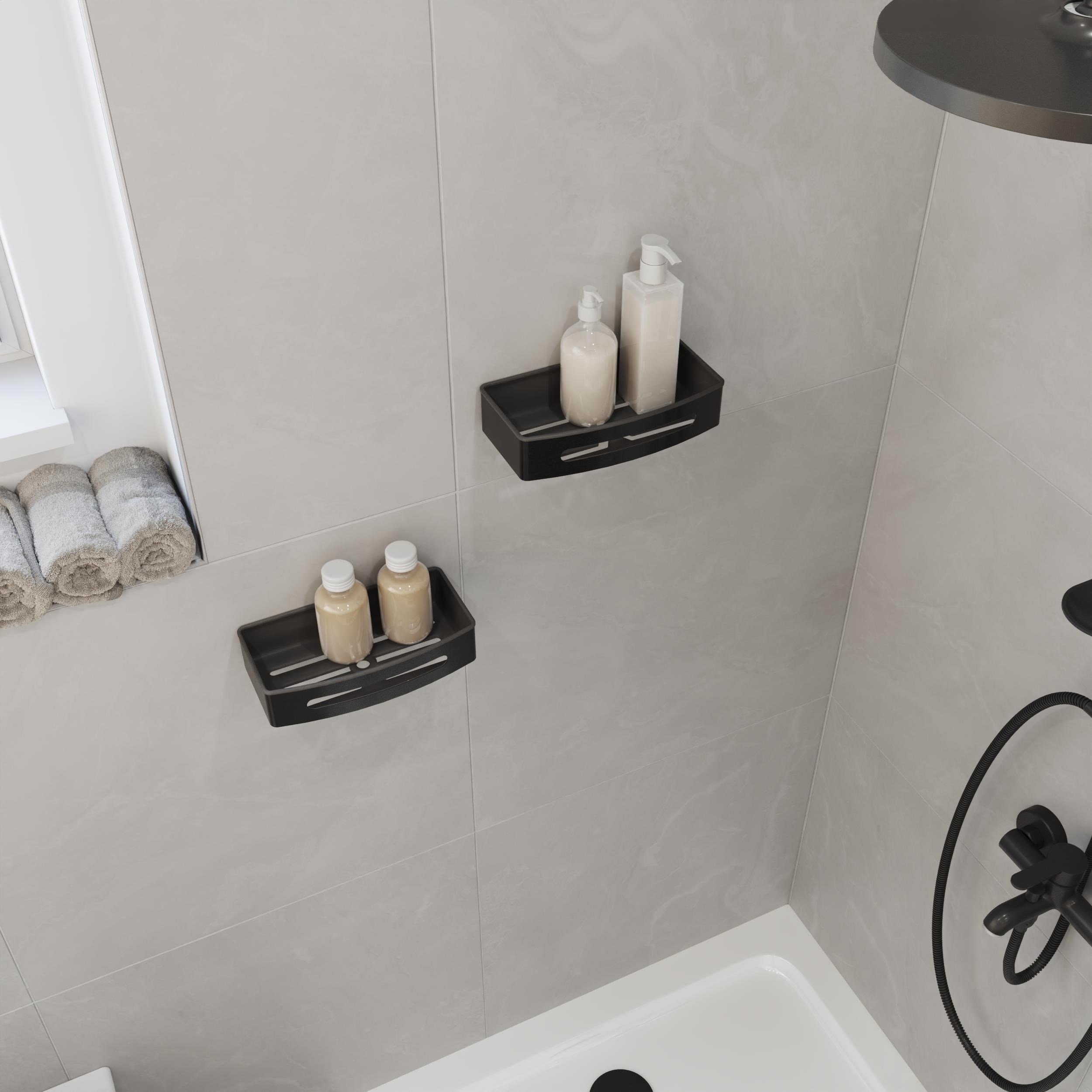 Aqua Bagno Smart Tekli Süngerlik 24x12,5 cm, Mat Siyah | 35.29.56.04.03