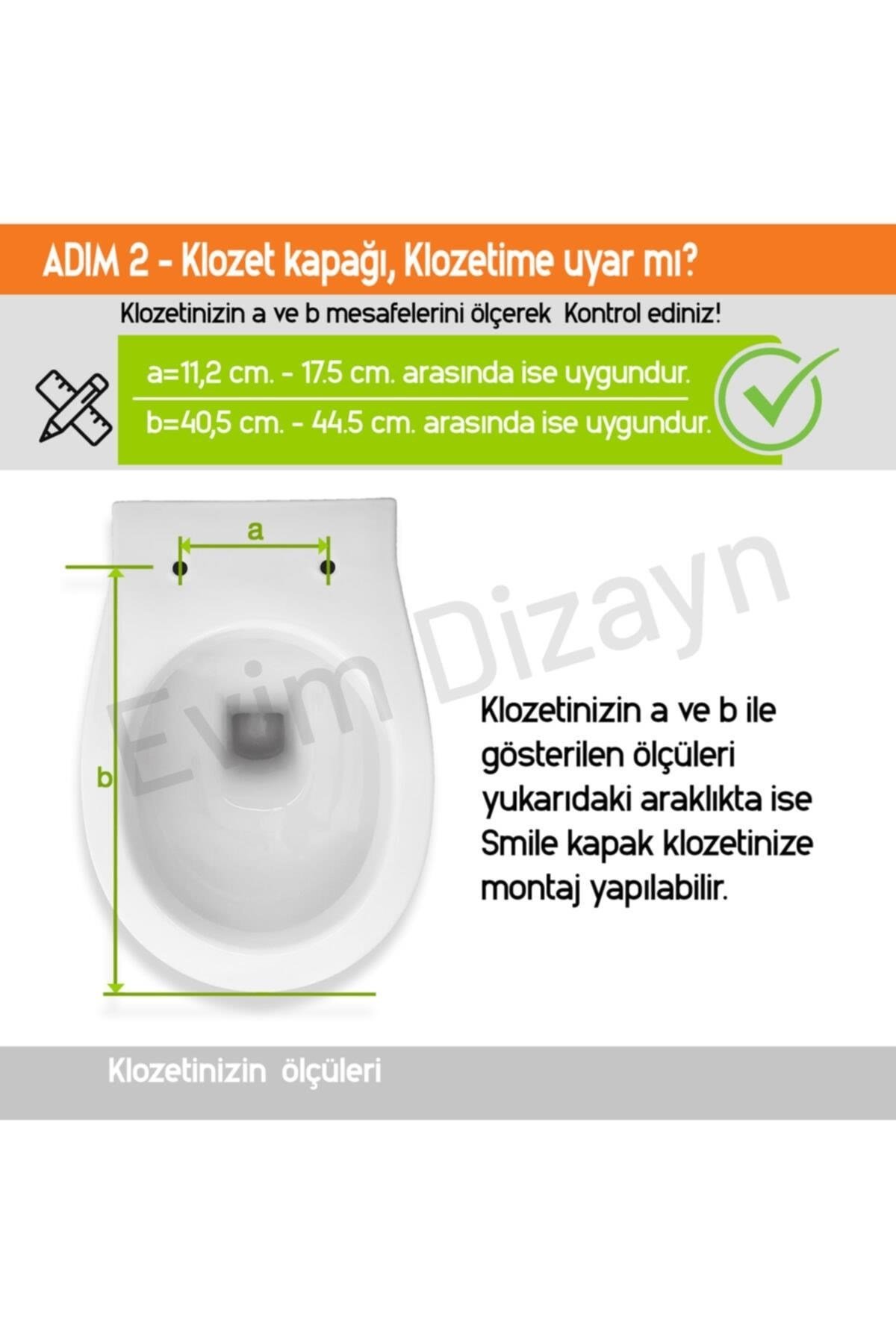 Aqua Bagno Smile Beyaz Yavaş Kapanan Klozet Kapağı Duroplast | 90.99.50.02