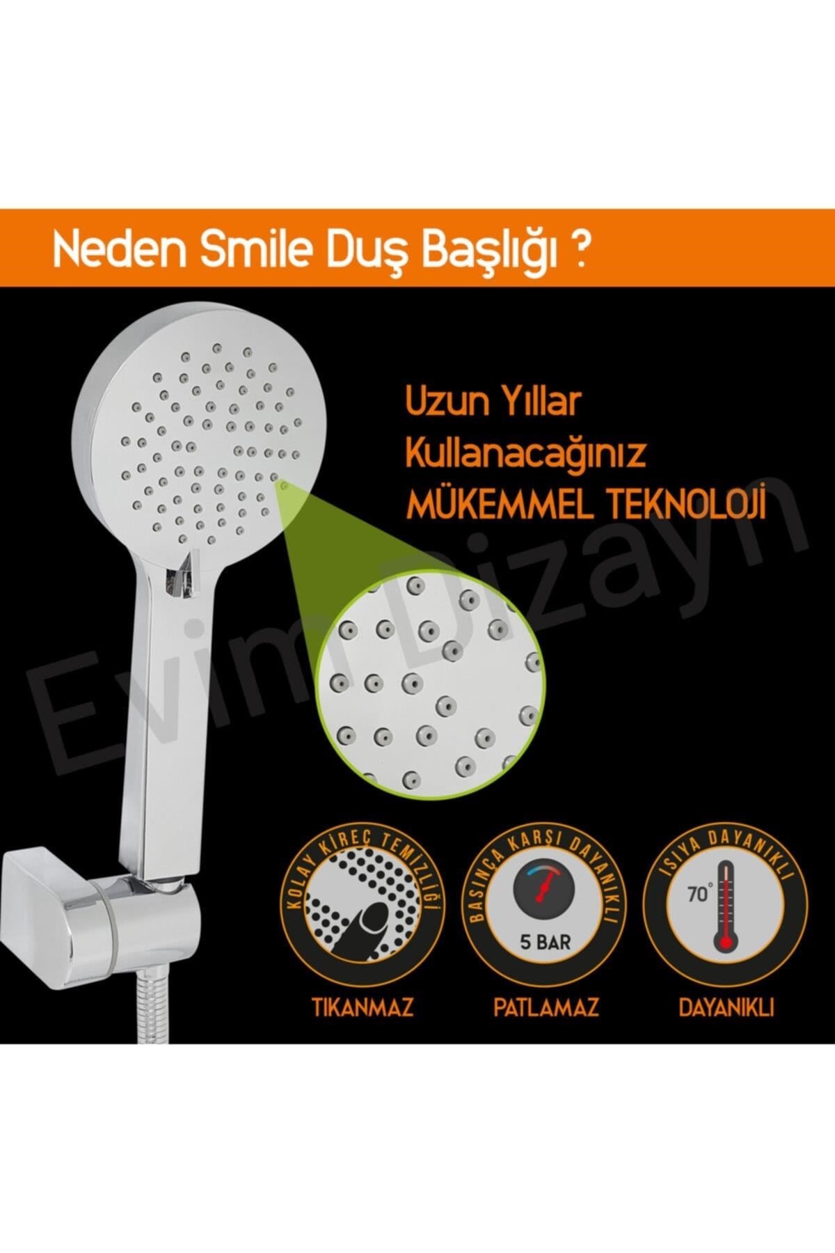 Aqua Bagno Smile El Duşu - Duş Başlığı 3 Fonksiyonlu | 90.25.25.02