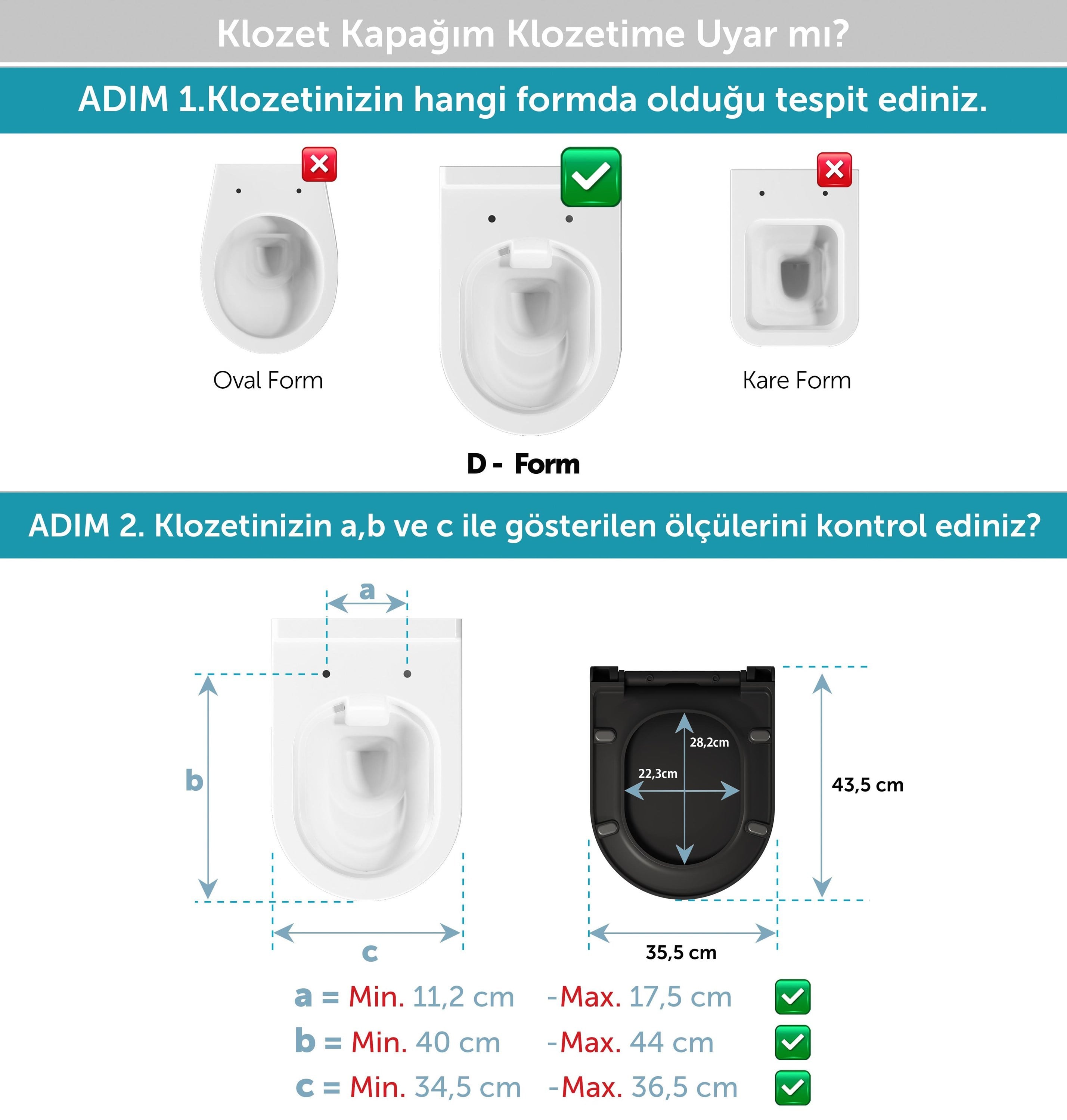 Aqua Bagno Thin Klozet Kapağı, Mat Siyah, Tak Çıkar - Yavaş Kapanan, Duroplast | 90.99.50.34