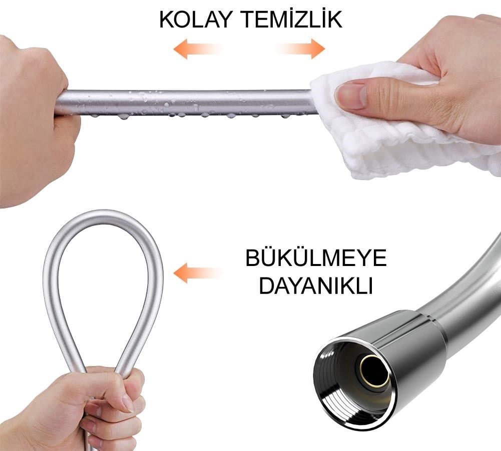Aqua Bagno Ultra Flex Duş Spiral Hortumu - 150 cm | 90.25.24.02