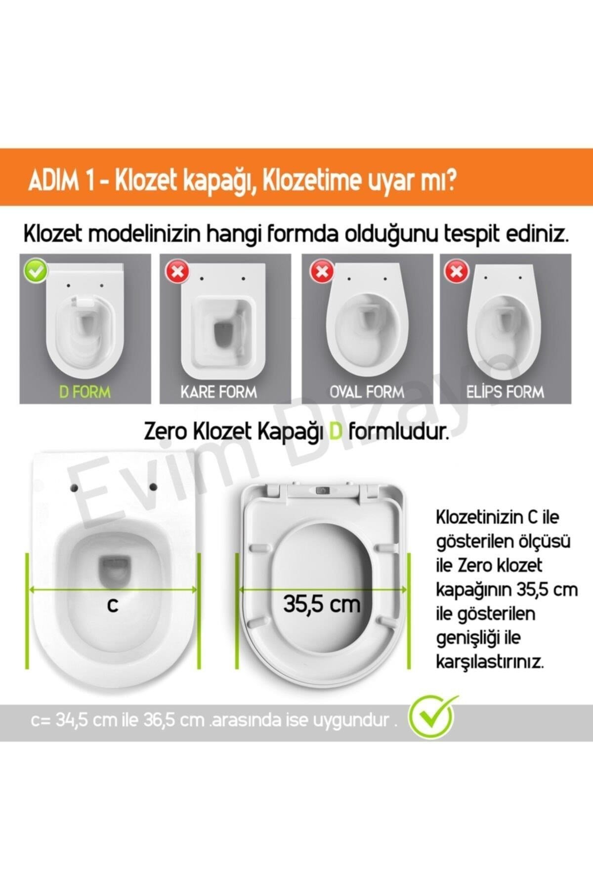 Aqua Bagno Zero Beyaz Yavaş Kapanan Klozet Kapağı – Duroplast | 90.99.50.01