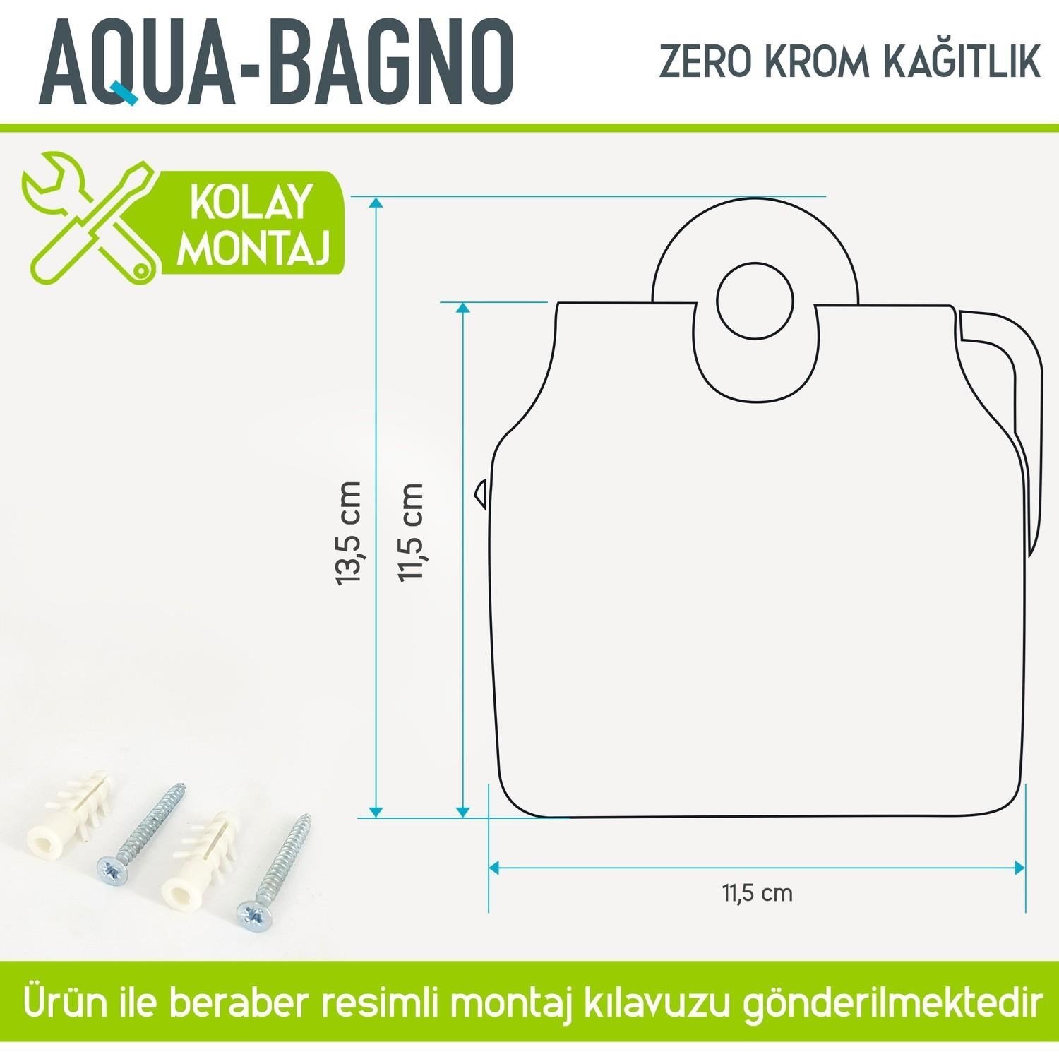 Aqua Bagno Zero Tuvalet Kağıtlığı - Parlak Krom | 35.21.52.01.01