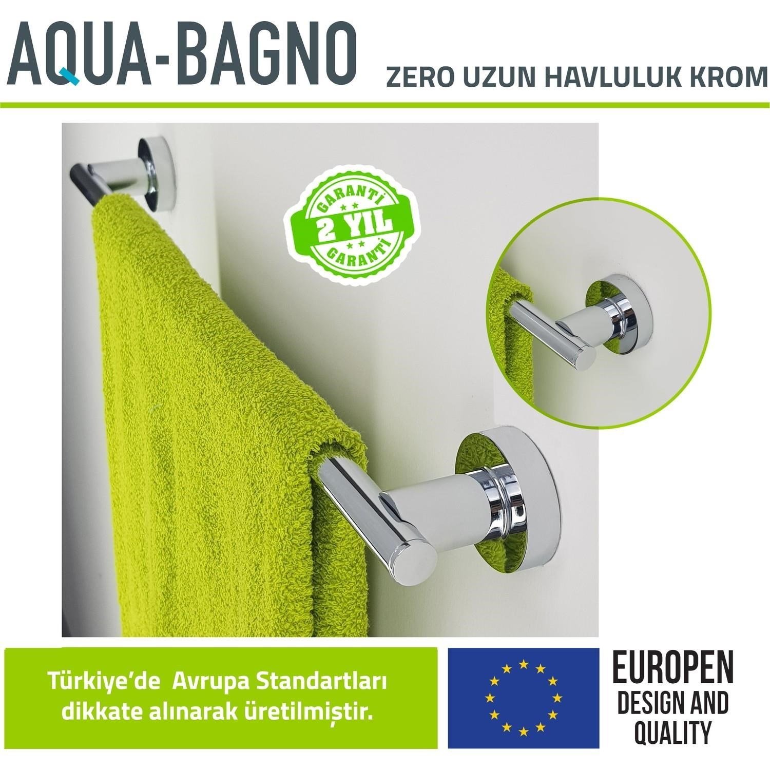 Aqua Bagno Zero Uzun Havluluk 50 cm Parlak Krom | 35.21.51.01.01