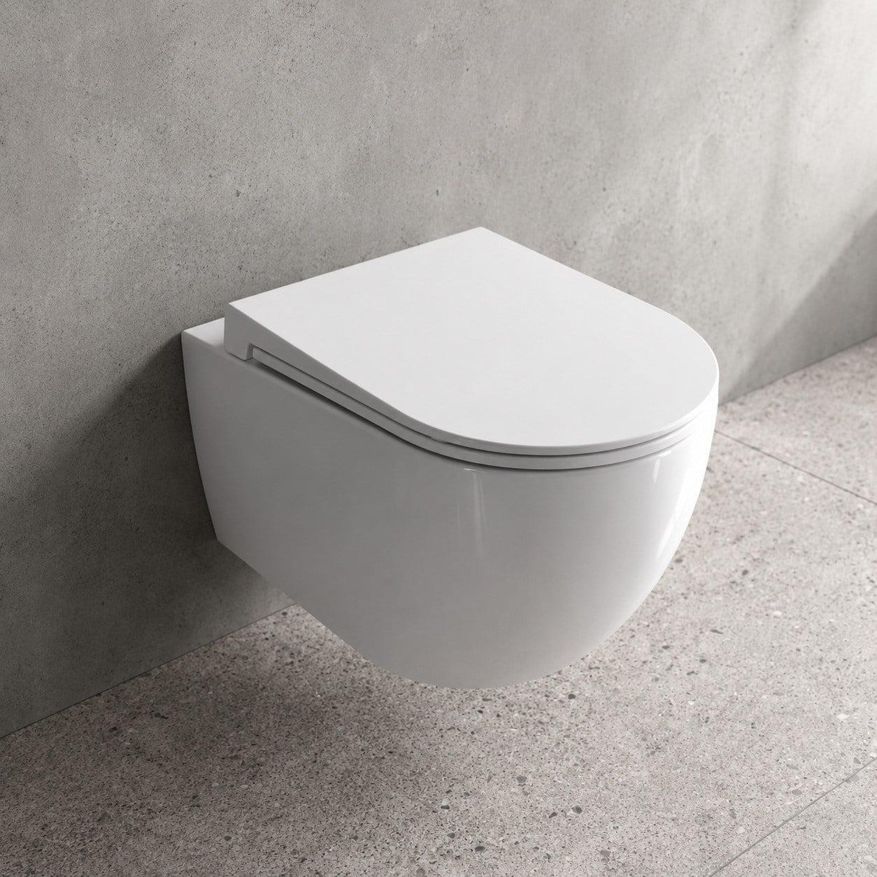 Dura Bagno Siena Asma Klozet Rimless 52,5 cm Yavaş Kapanır Kapak Dahil Beyaz | DBO.36.01.03.03