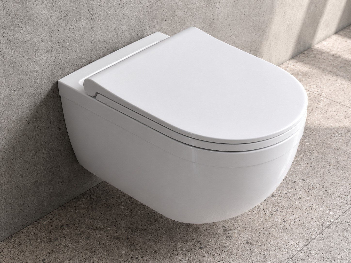 Dura Bagno Sirius Asma Klozet Rimless 54 cm, Duroplast Kapak, Beyaz, Set 2 Parça | DBO.36.01.03.05