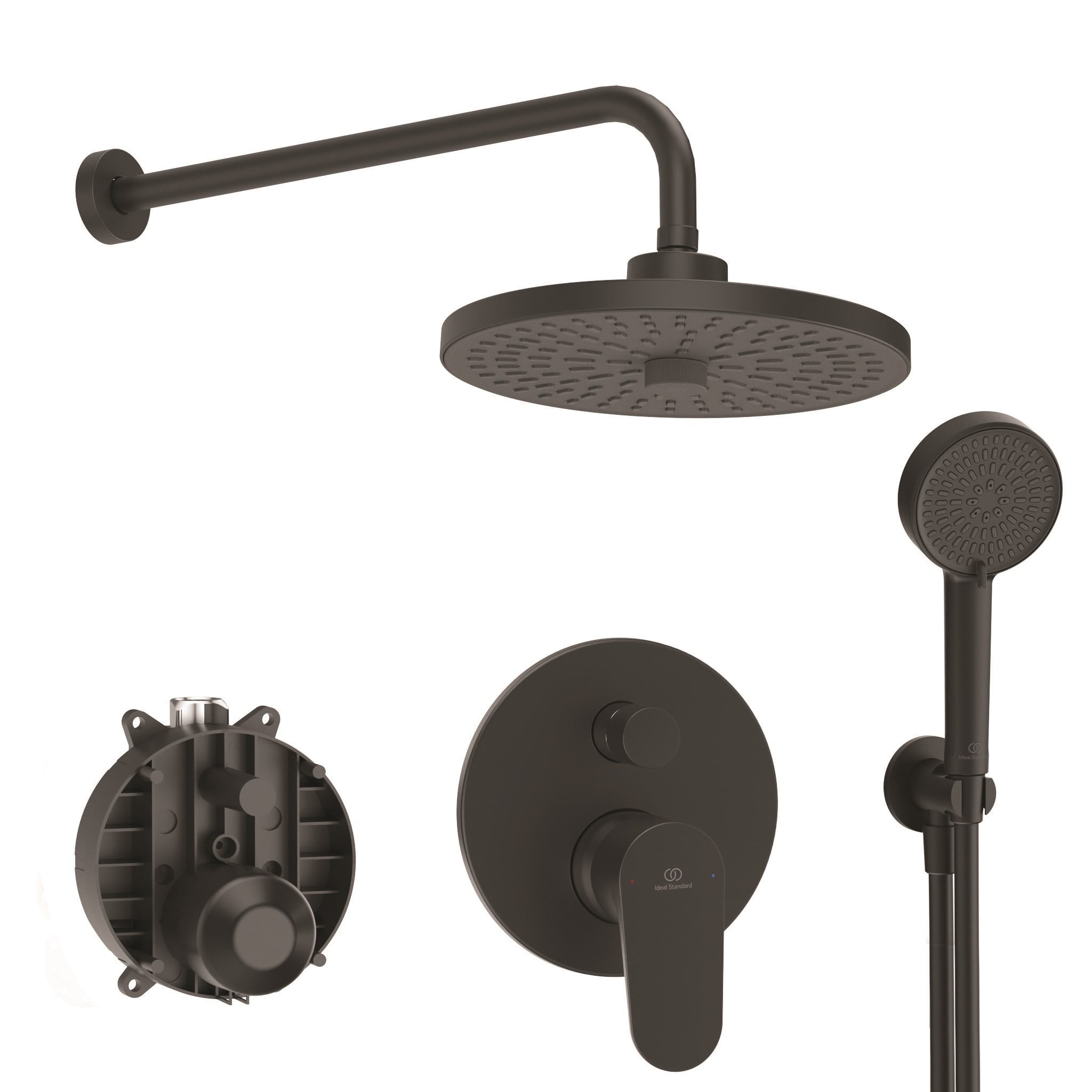 Ideal Standard BD828XG Cerafine O Ankastre Banyo Duş Sistemi Seti, Mat Siyah