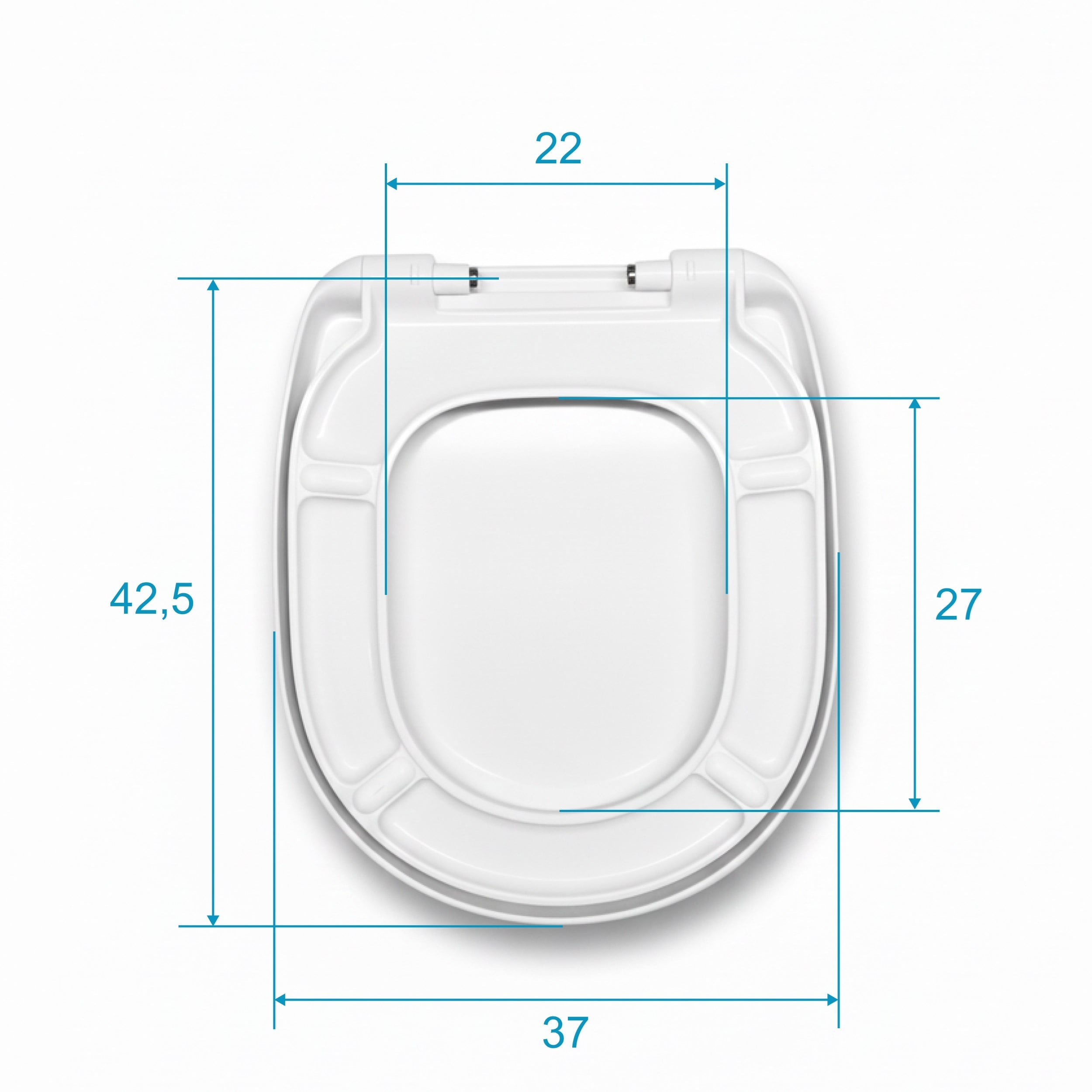 Ideal Standard Consept  – E791701  Yavaş Kapanan Klozet Kapağı, Beyaz,  Metal Menteşeli