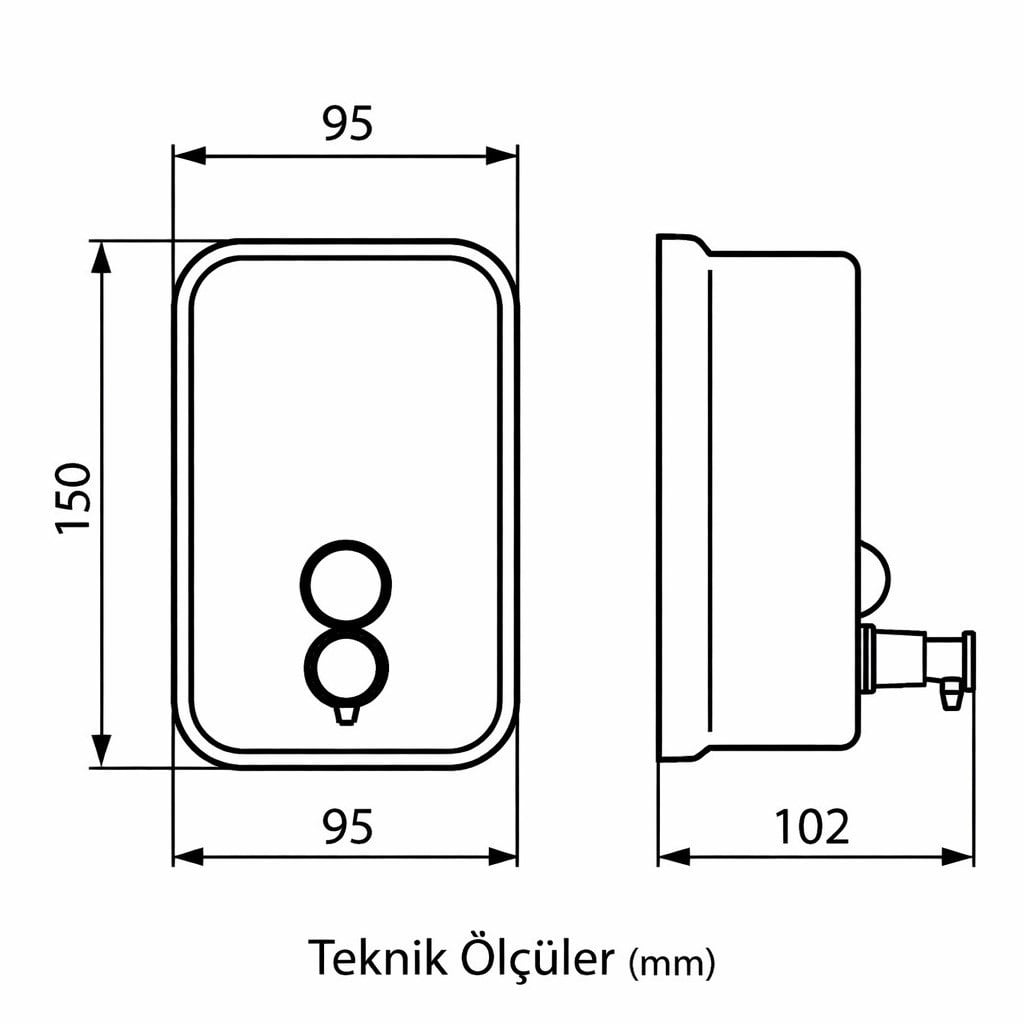 Ideal Standard Iom Duvara Monte Sıvı Sabunluk Krom-0,5 lt | A9109MY