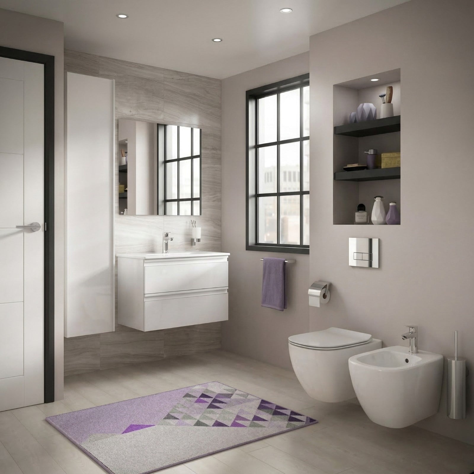 Ideal Standard Iom Duvara Monte Tuvalet Fırçası-Krom | A9128MY