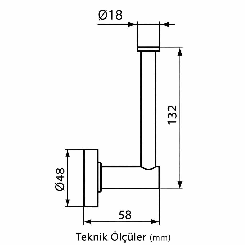 Ideal Standard Iom Tuvalet Yedek Kağıtlığı -Krom  | A9132AA