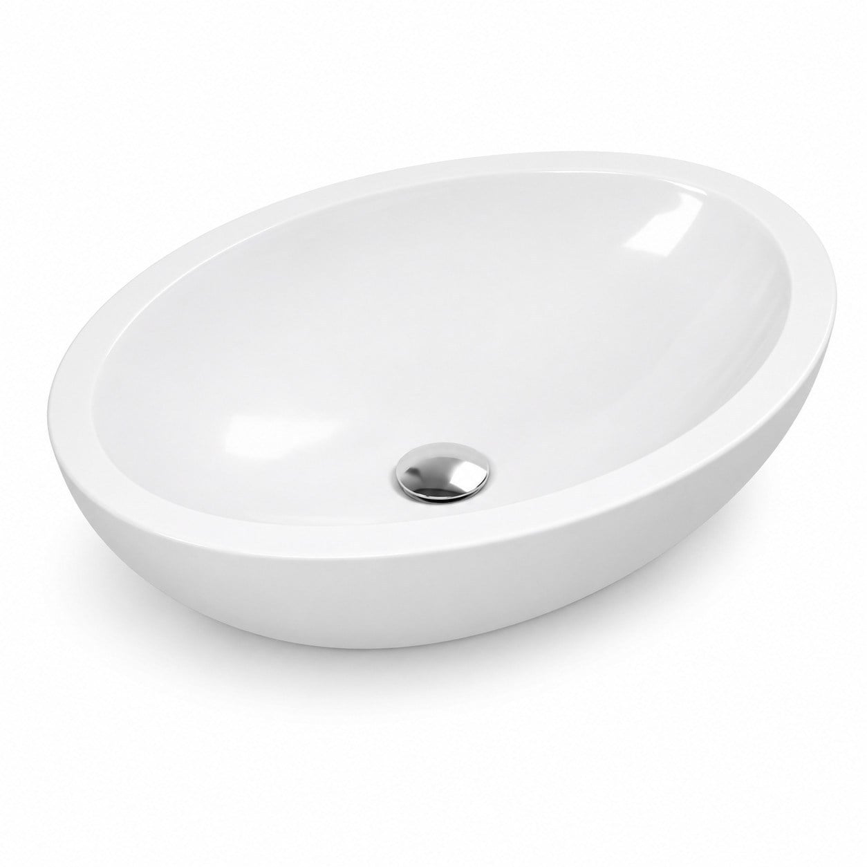 Ideal Standard Strada O Tezgah Üstü Çanak Lavabo 60x42 cm Batarya Deliksiz Beyaz | K078401