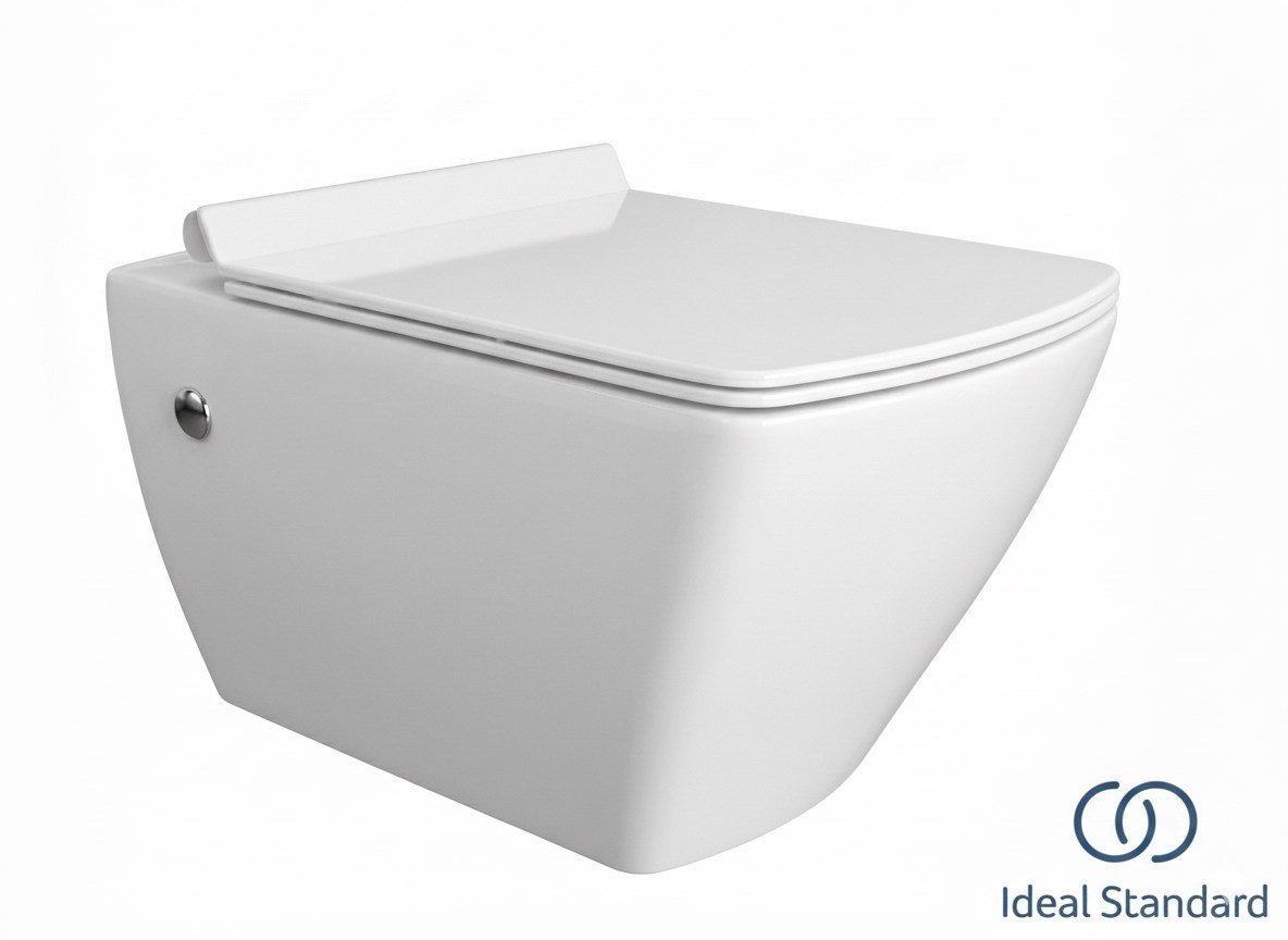 Ideal Standard Strada Z297702  Yavaş Kapanan Klozet Kapağı, Beyaz, Slim-Thin, Metal Menteşeli