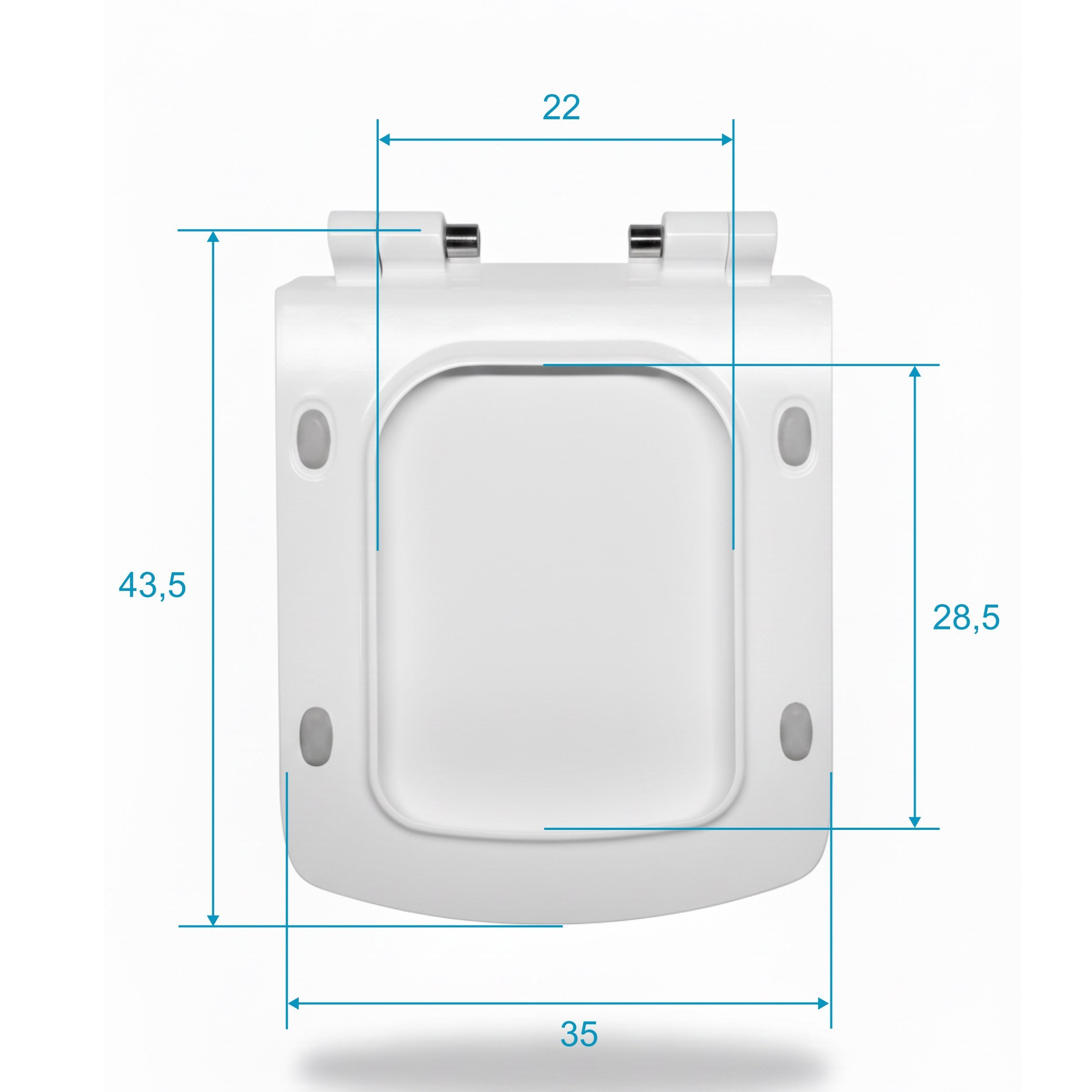 Ideal Standard Strada Z297702  Yavaş Kapanan Klozet Kapağı, Beyaz, Slim-Thin, Metal Menteşeli