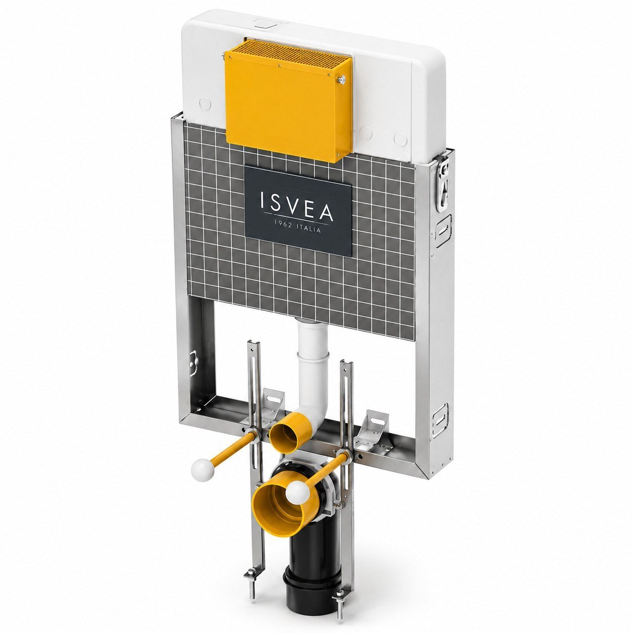 Isvea Durezza Gömme Rezervuar Tuğla Tipi 8 cm Duvar İçi Set Şasi 3/6 Litre | 52DR0103I