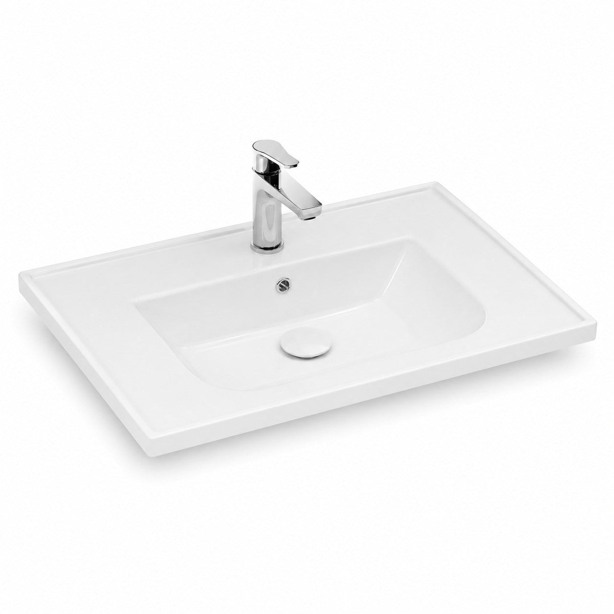 ISVEA Sistema L İnce Formlu Lavabo 65x46,5 cm Beyaz | 10LE50065