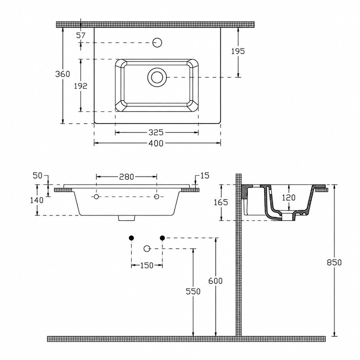 ISVEA Sistema T-Flat Slim İnce Formlu Lavabo 40x36 cm Beyaz | 10SL50040