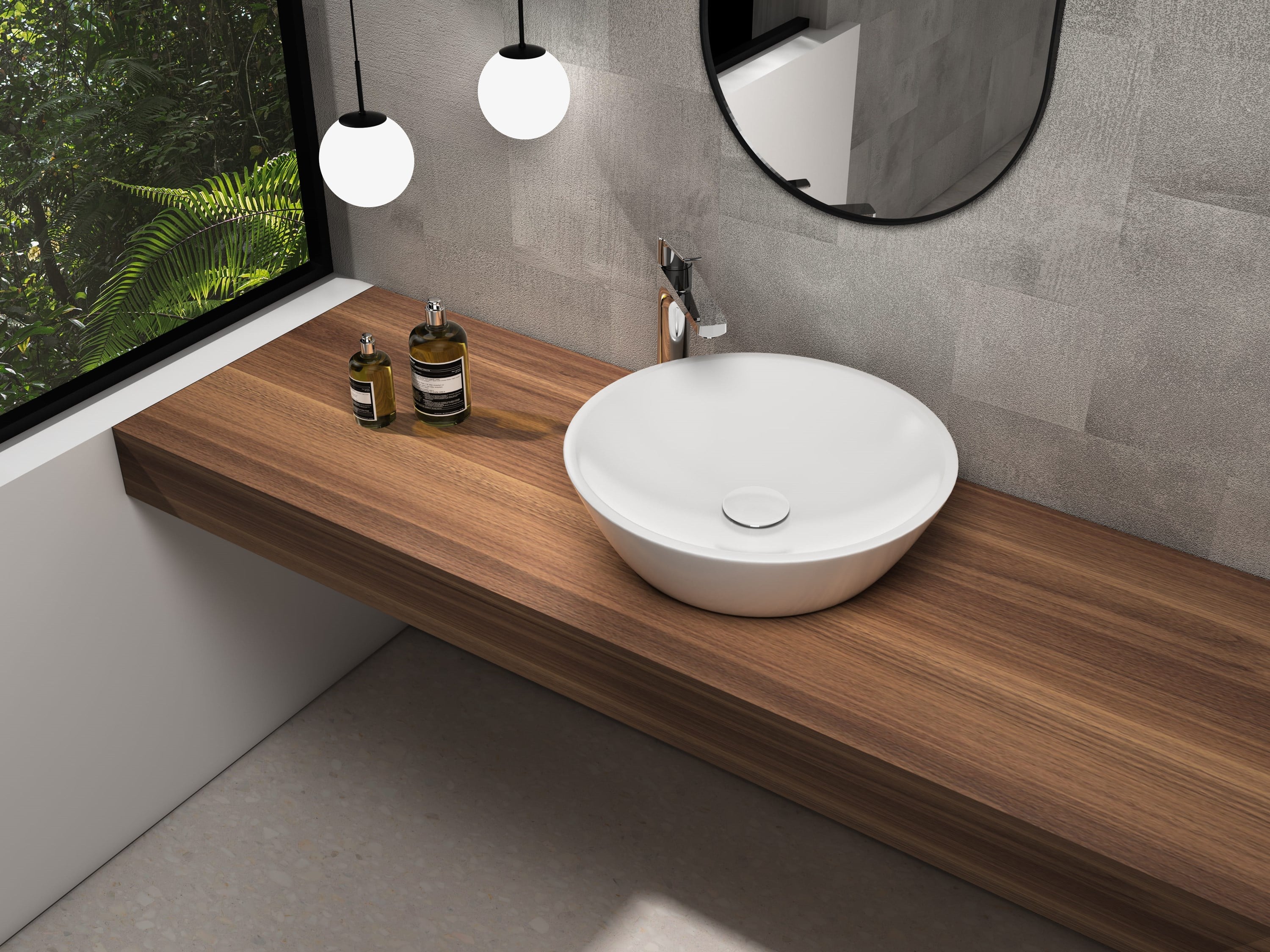 ISVEA Sistema Y Soft Tezgah Üzeri Çanak Lavabo 45 cm, Batarya Deliksiz Beyaz | 10SY66045