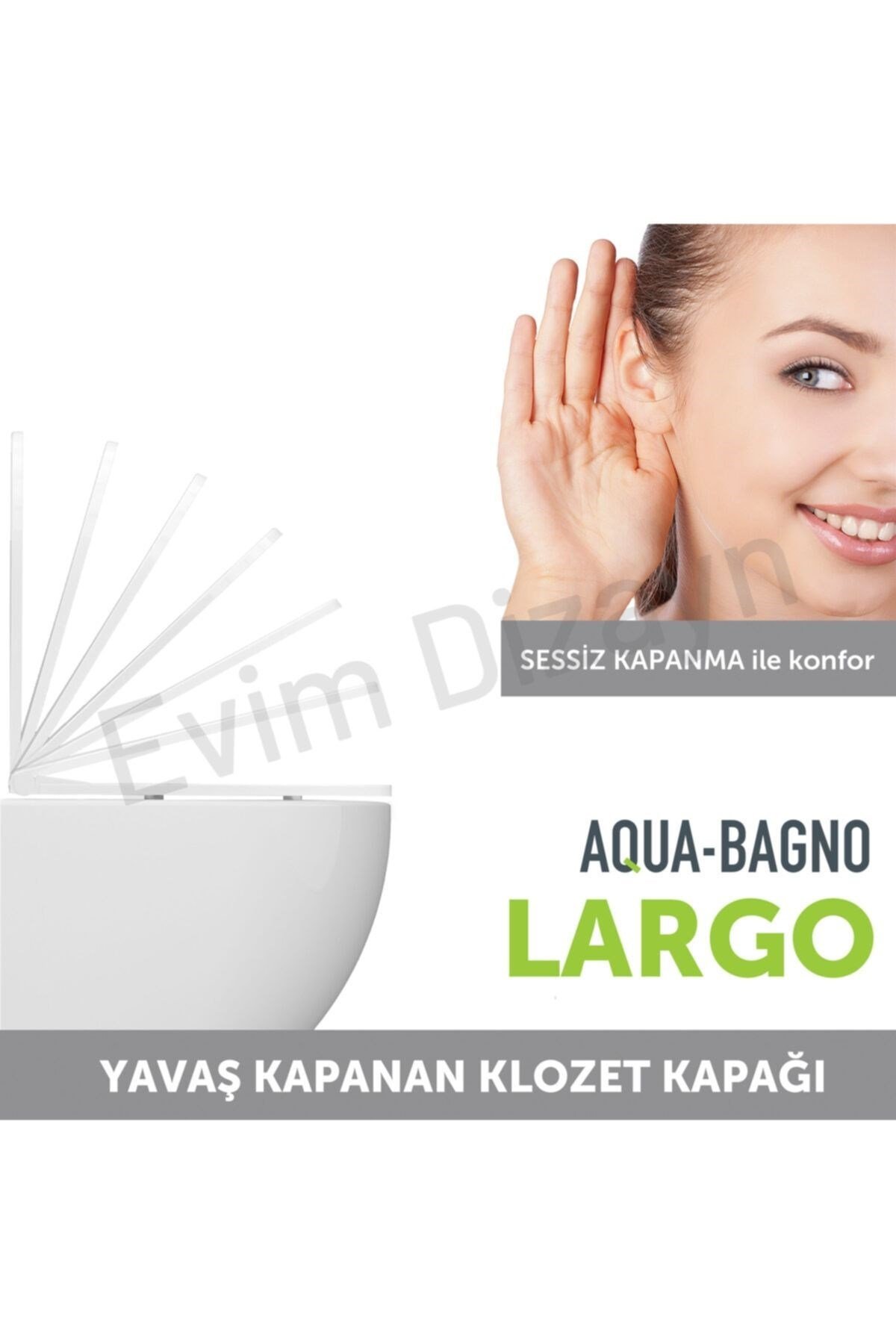 Largo - Yavaş Kapanan Klozet Kapağı – Duroplast – Beyaz | 90.99.50.11