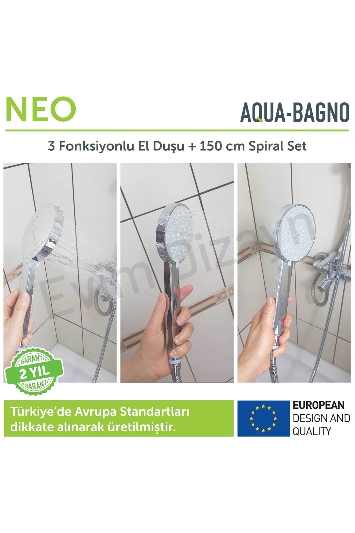 Neo El Duşu - Duş Başlığı 3 Fonksiyonlu | 90.25.25.08
