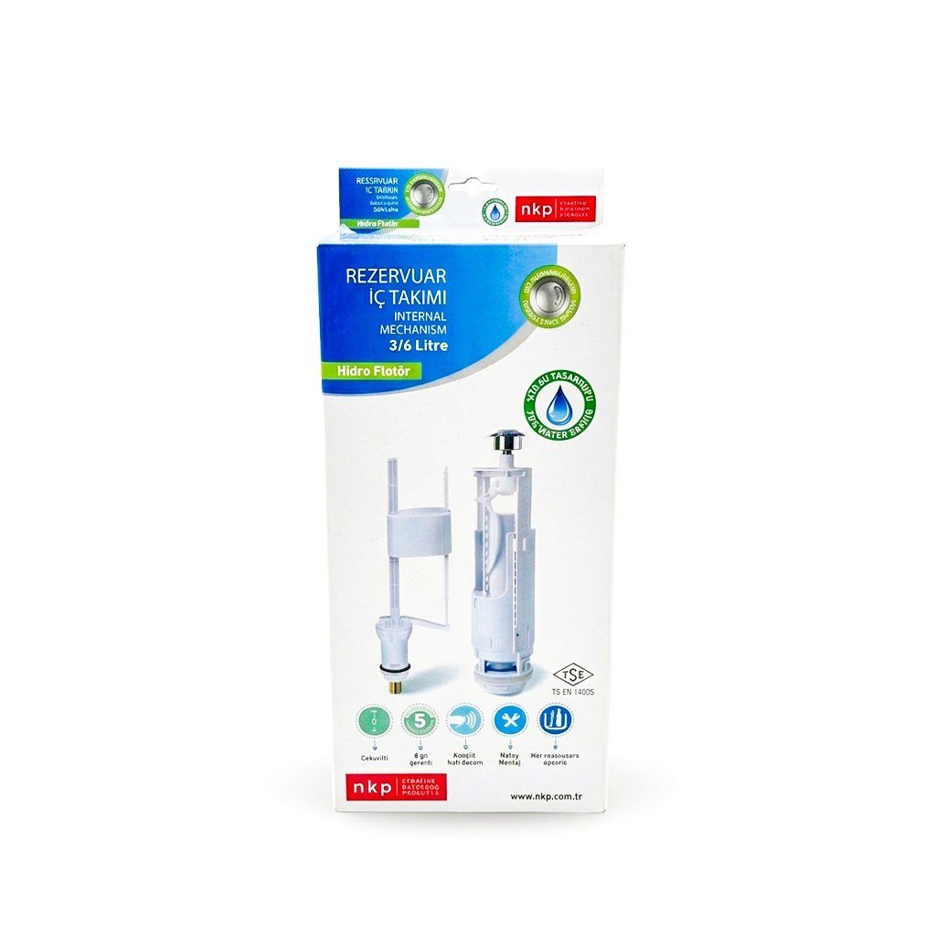 NKP Rezervuar İç takım -Çift Basmalı -Hidro Flatörlü-3/6  litre-0132